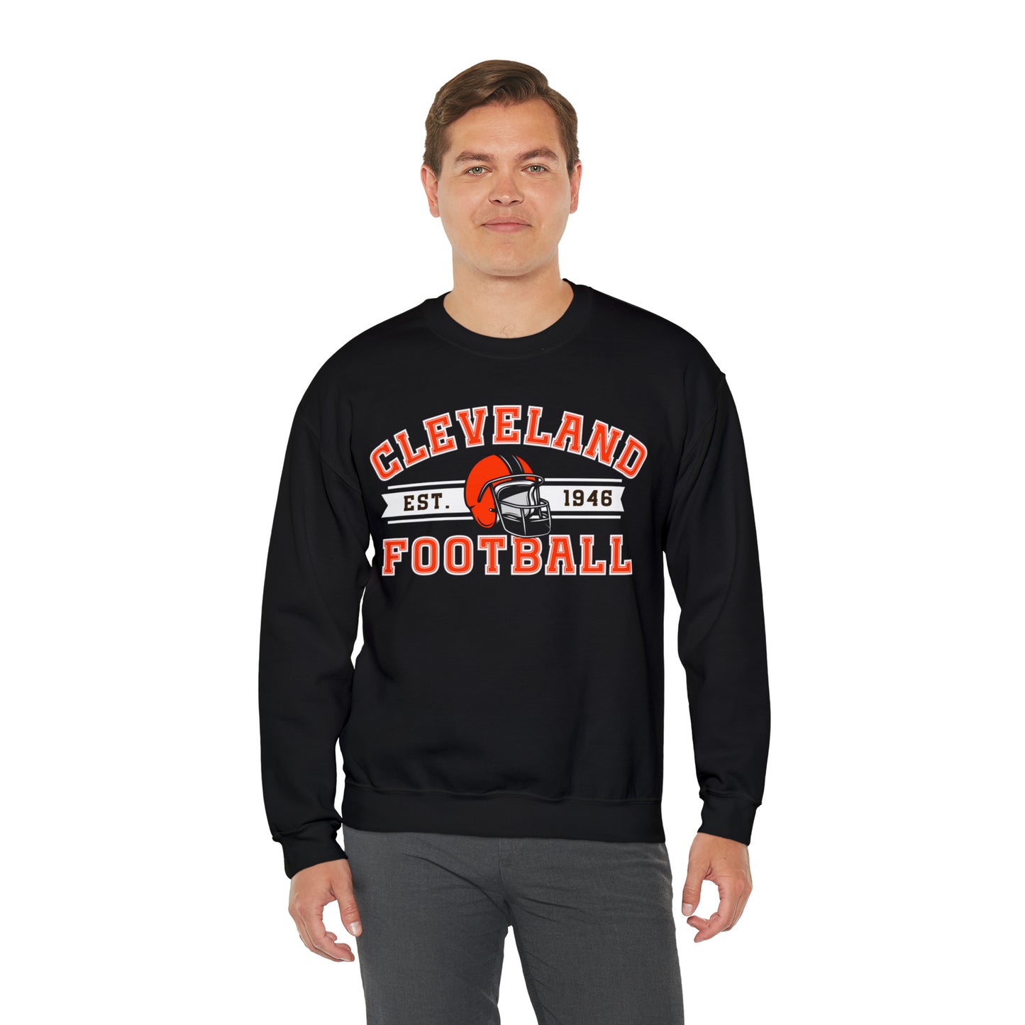 Cleveland Football Sweatshirt - Happy Place Studio