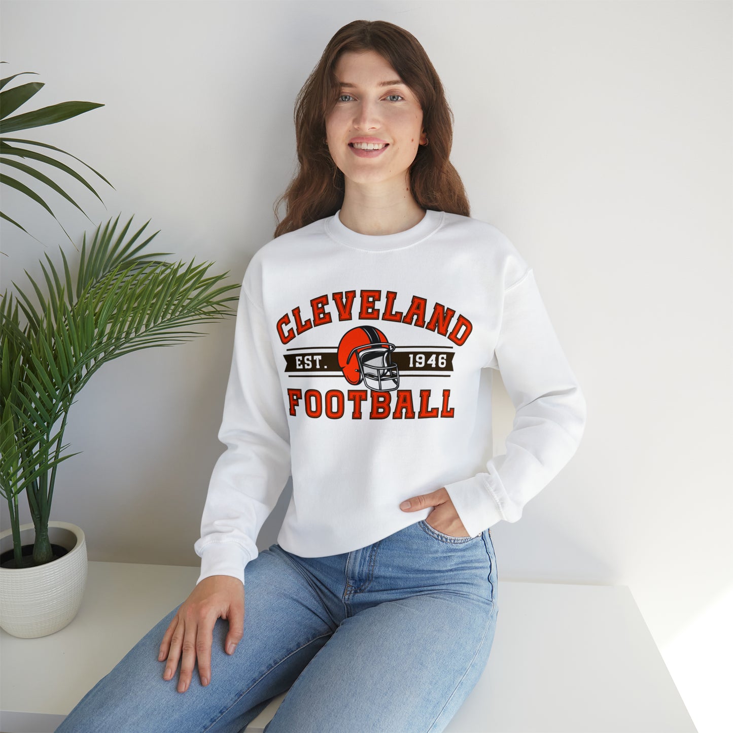 Cleveland Football Sweatshirt - Happy Place Studio