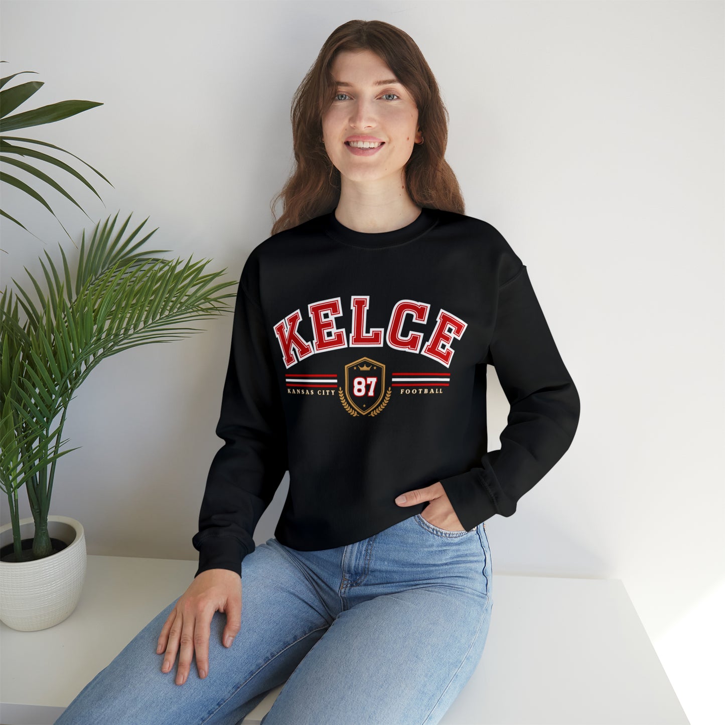 Travis Kelce Varsity Sweatshirt - Happy Place Studio