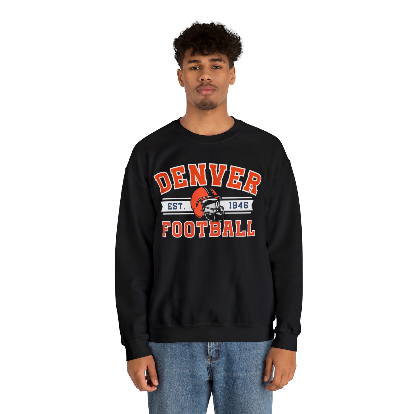 Vintage Denver Football Sweatshirt - Happy Place Studio