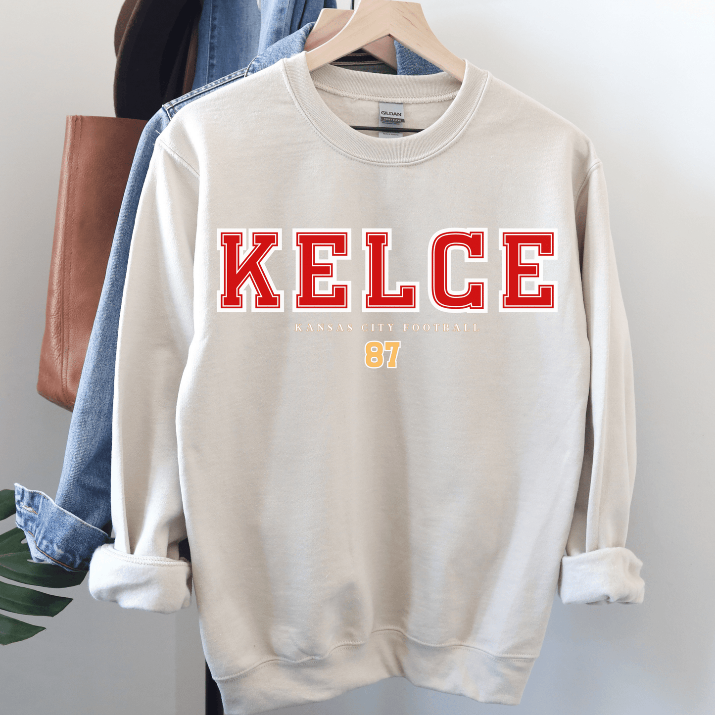 Travis Kelce 87 Sweatshirt - Happy Place Studio