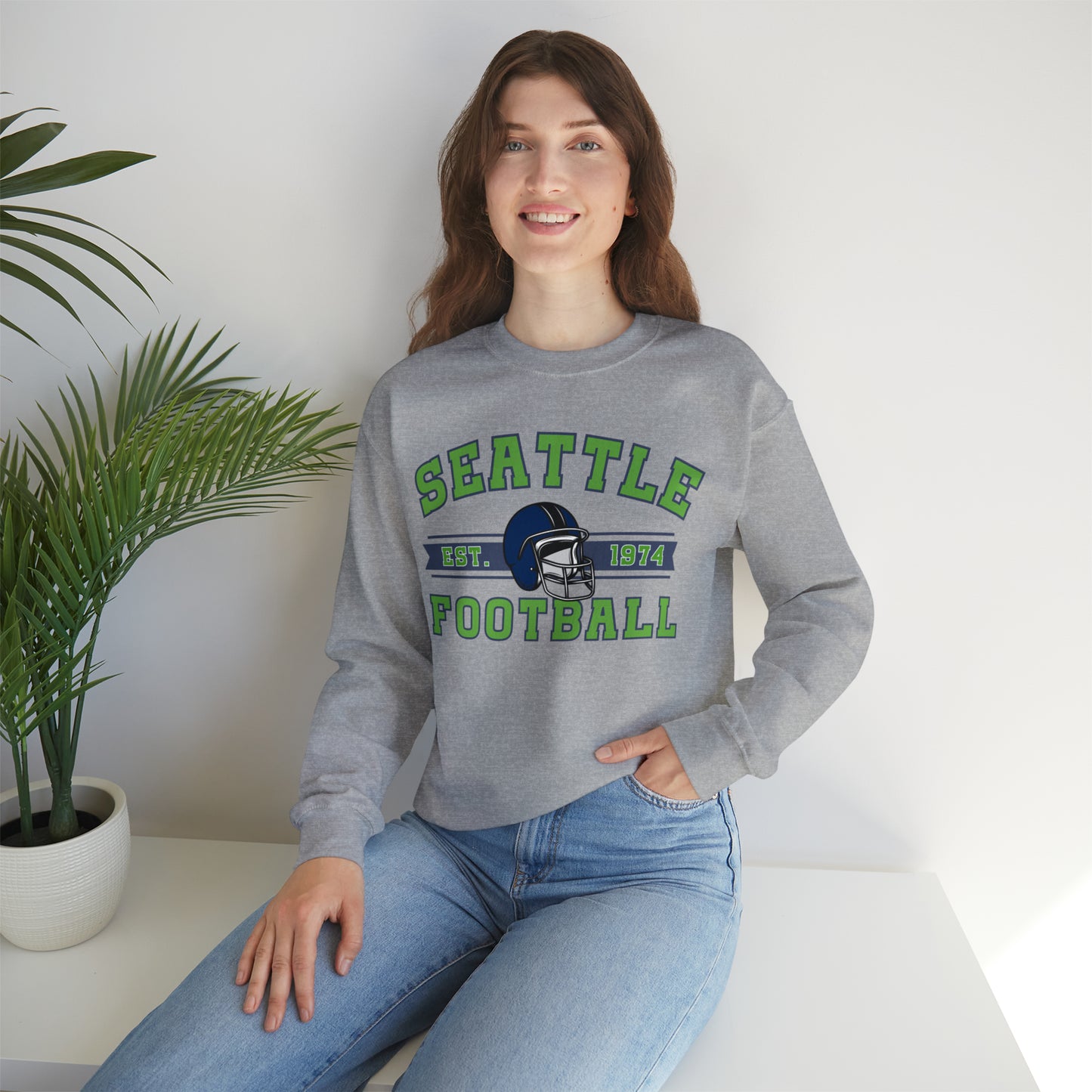 Seattle Football Crewneck - Happy Place Studio
