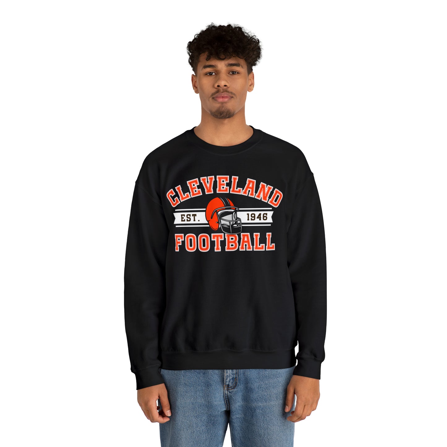 Cleveland Football Sweatshirt - Happy Place Studio