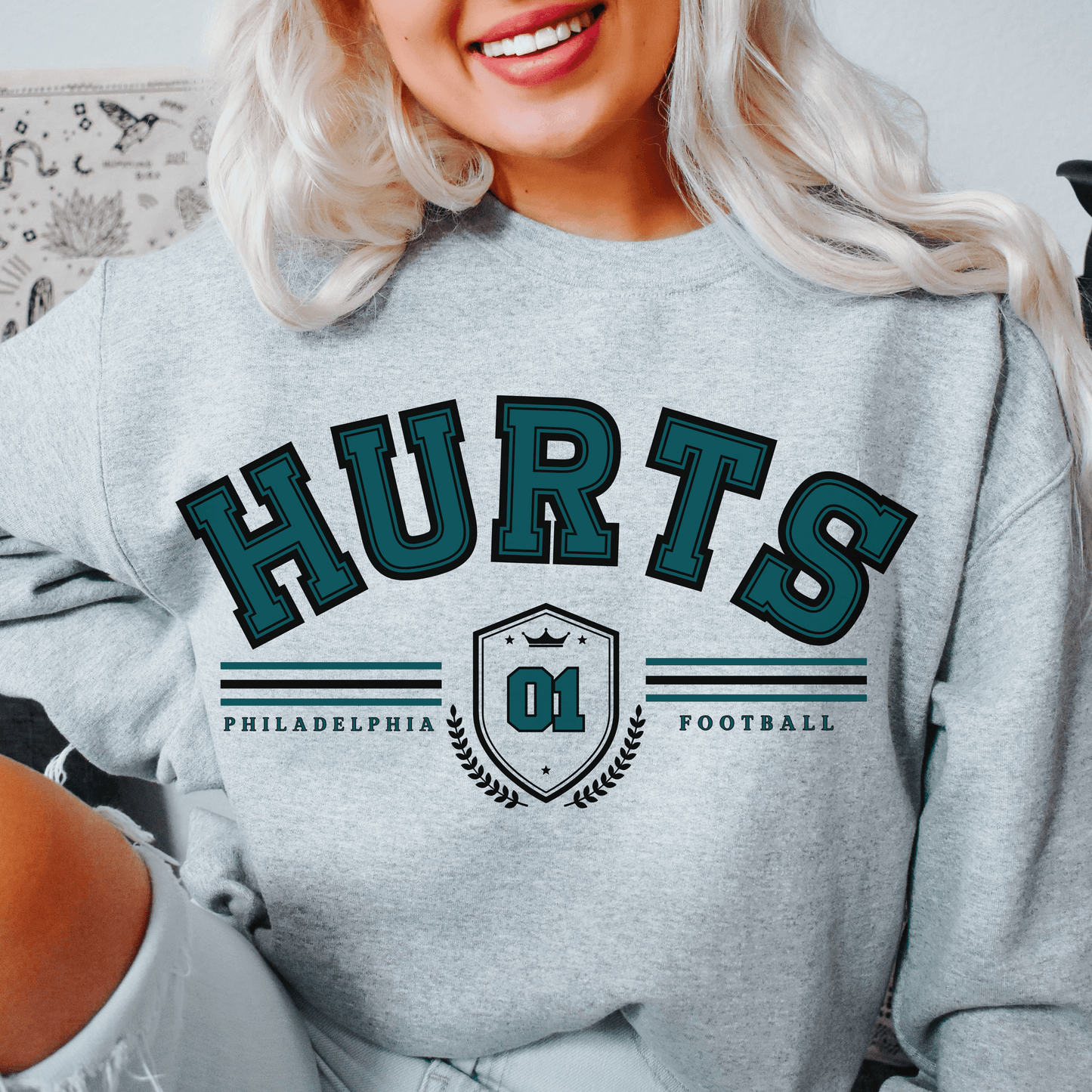 Jalen Hurts Sweatshirt - Happy Place Studio