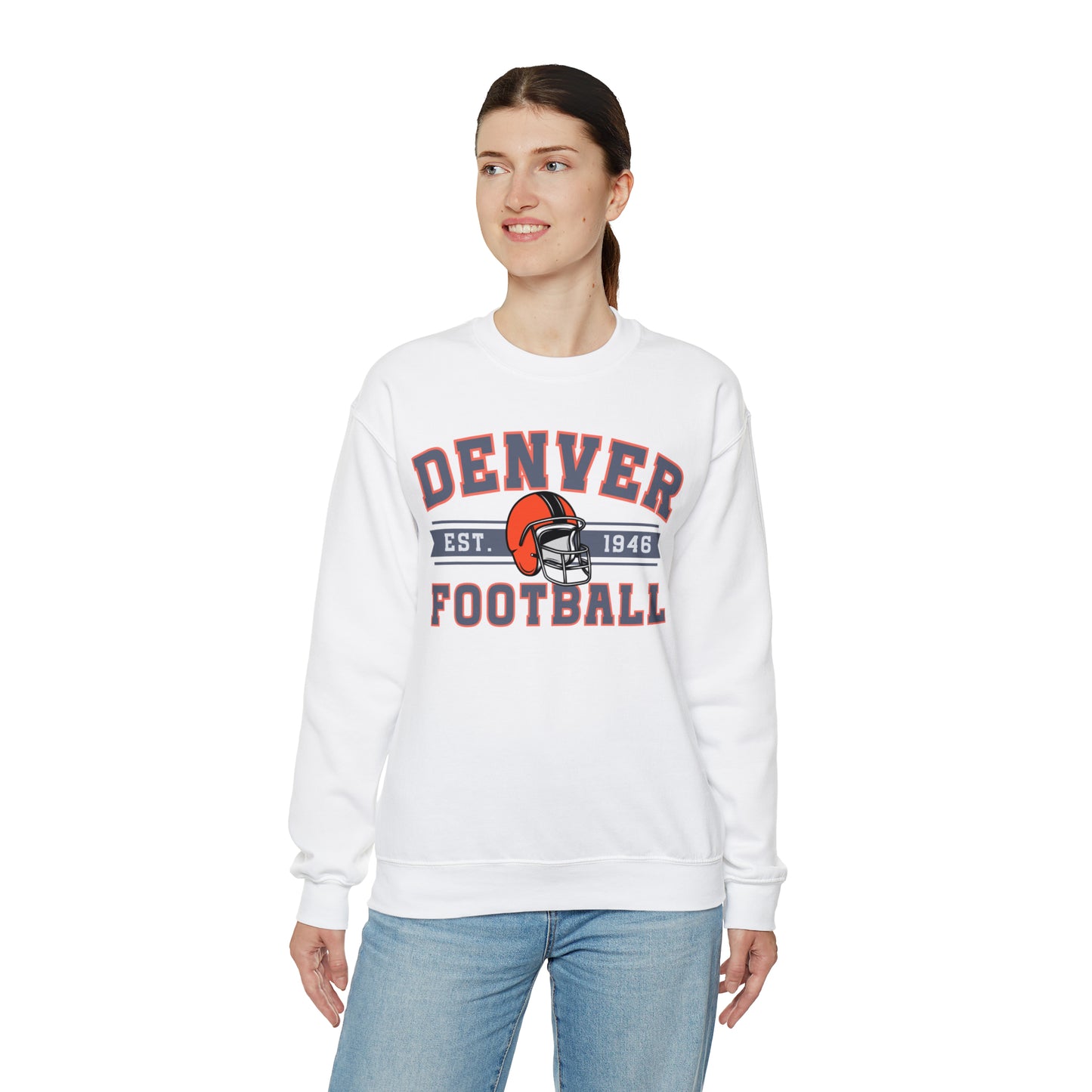 Vintage Denver Football Sweatshirt - Happy Place Studio