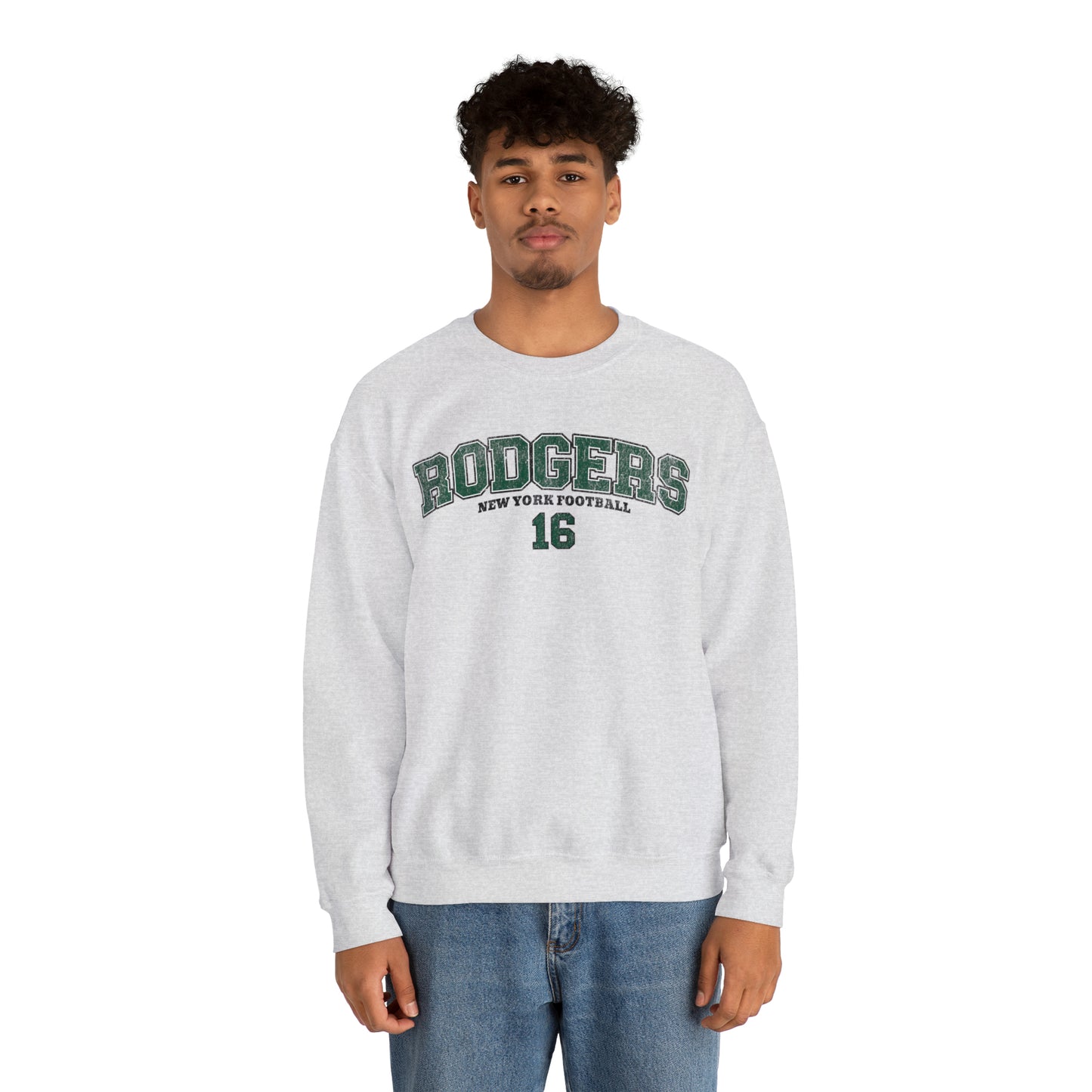 Aaron Rodgers Sweatshirt, Aaron Rodgers Jersey, New York Football Crewneck, Vintage Style Jets Sweatshirt, Aaron Rodgers shirt,Jets Crewneck - Happy Place Studio