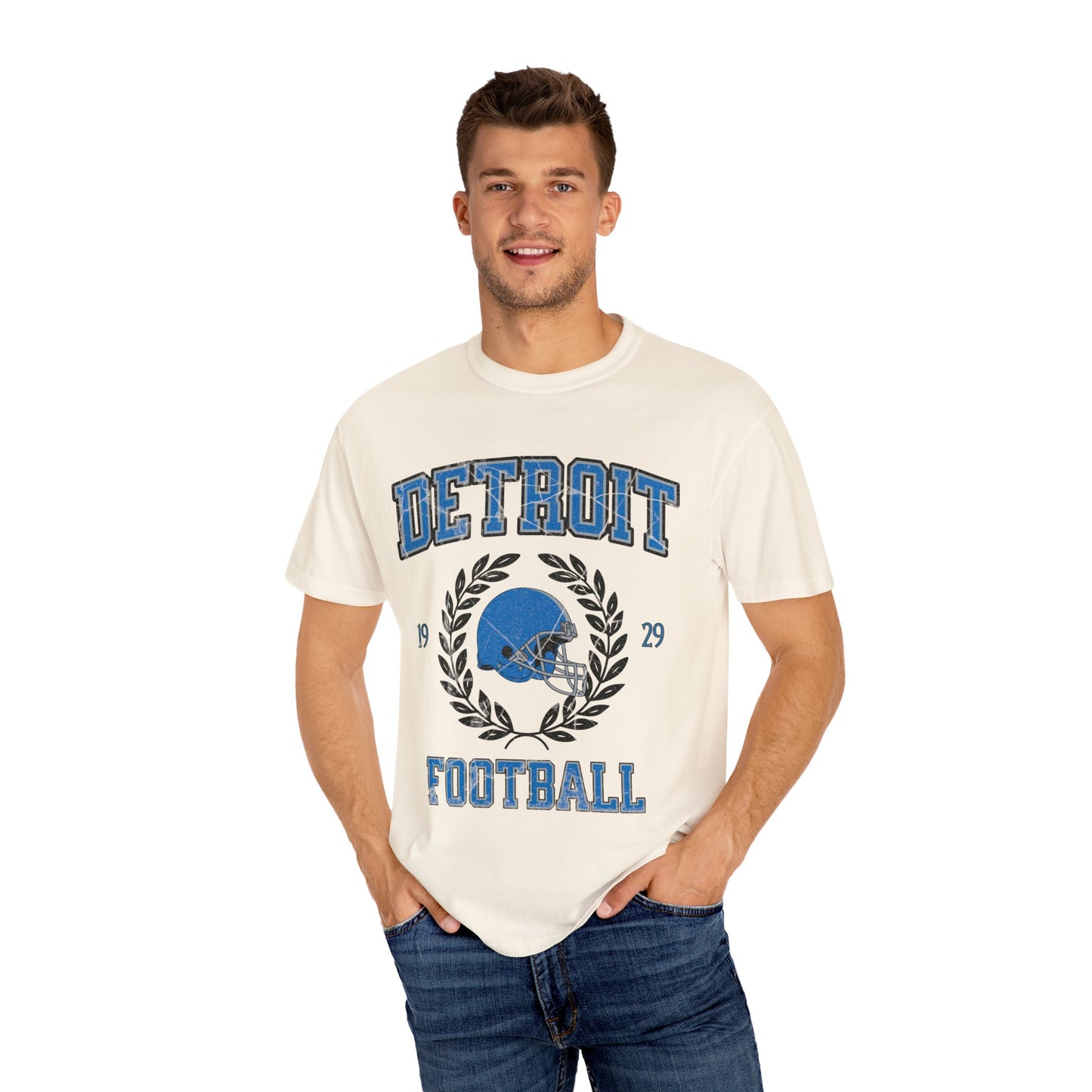 Comfort Colors Detroit Football Shirt