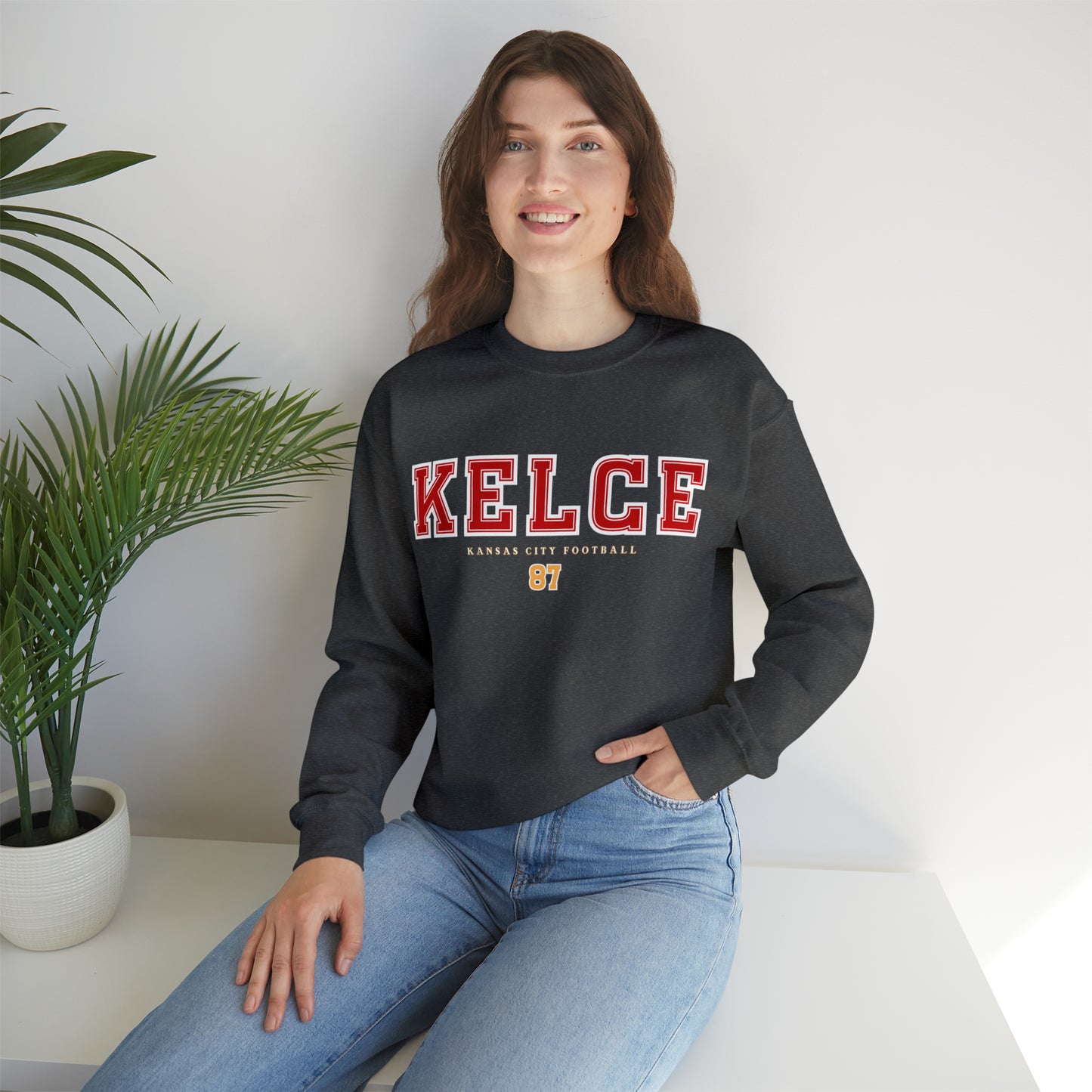 Travis Kelce 87 Sweatshirt - Happy Place Studio