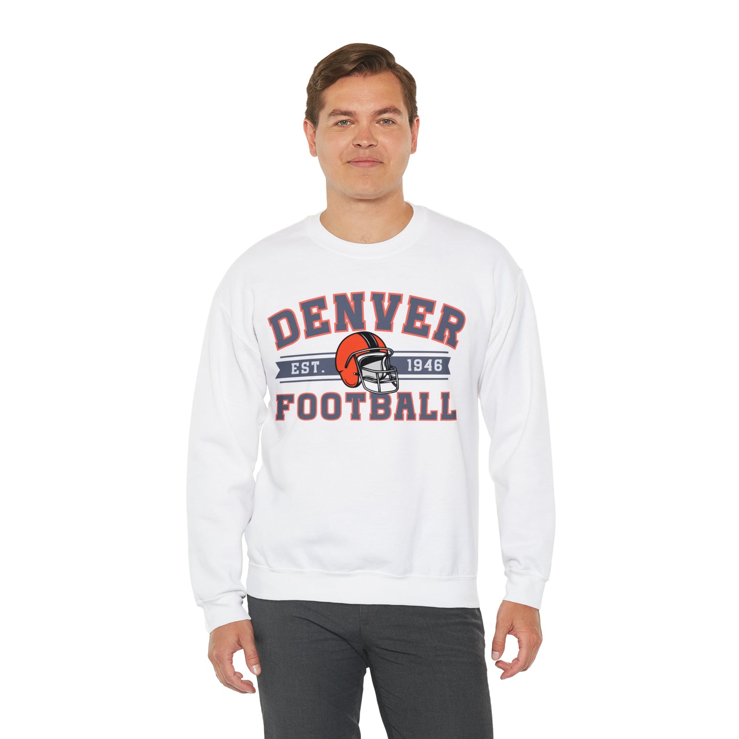 Vintage Denver Football Sweatshirt - Happy Place Studio