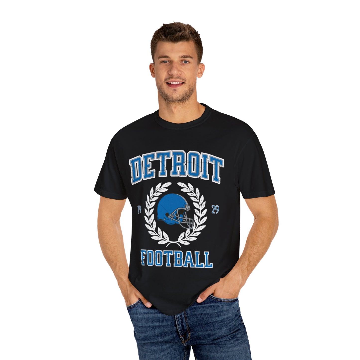 Comfort Colors Detroit Football Shirt
