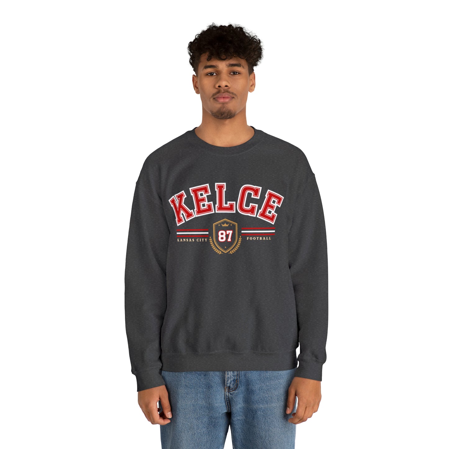 Travis Kelce Varsity Sweatshirt - Happy Place Studio