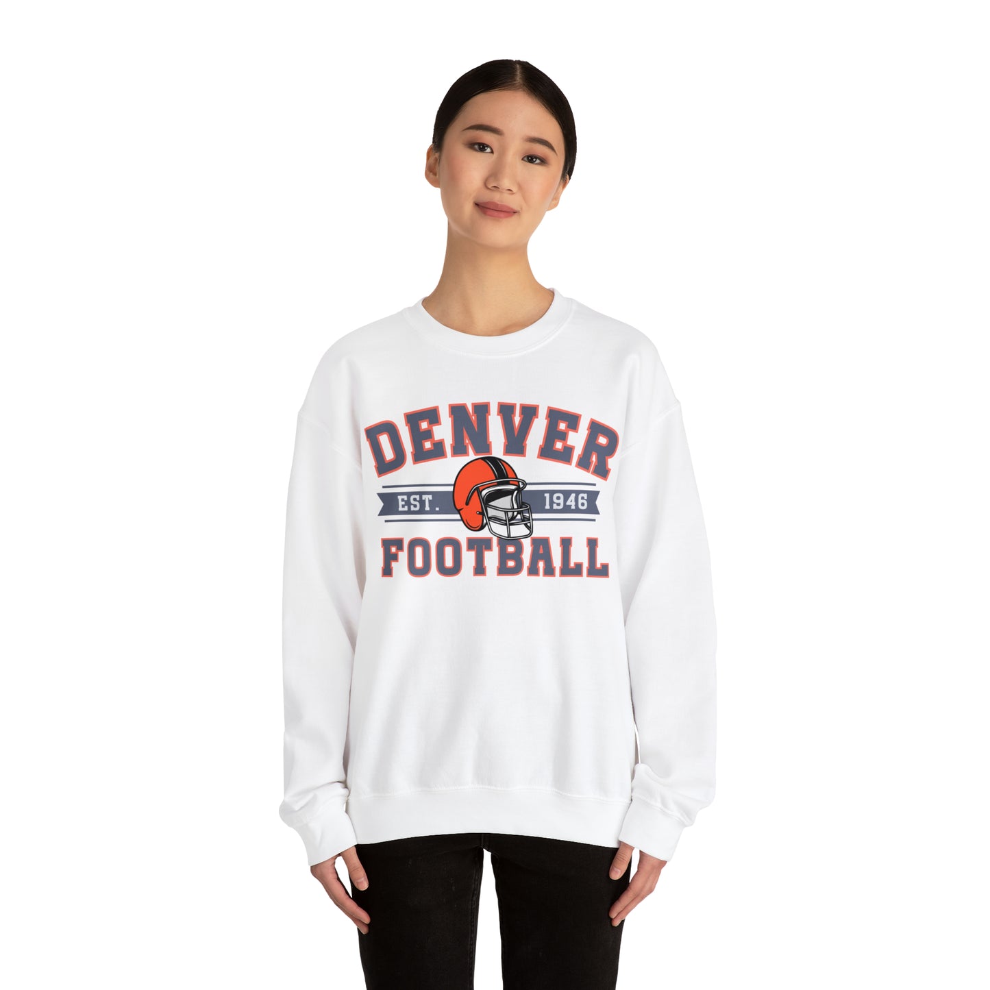 Vintage Denver Football Sweatshirt - Happy Place Studio