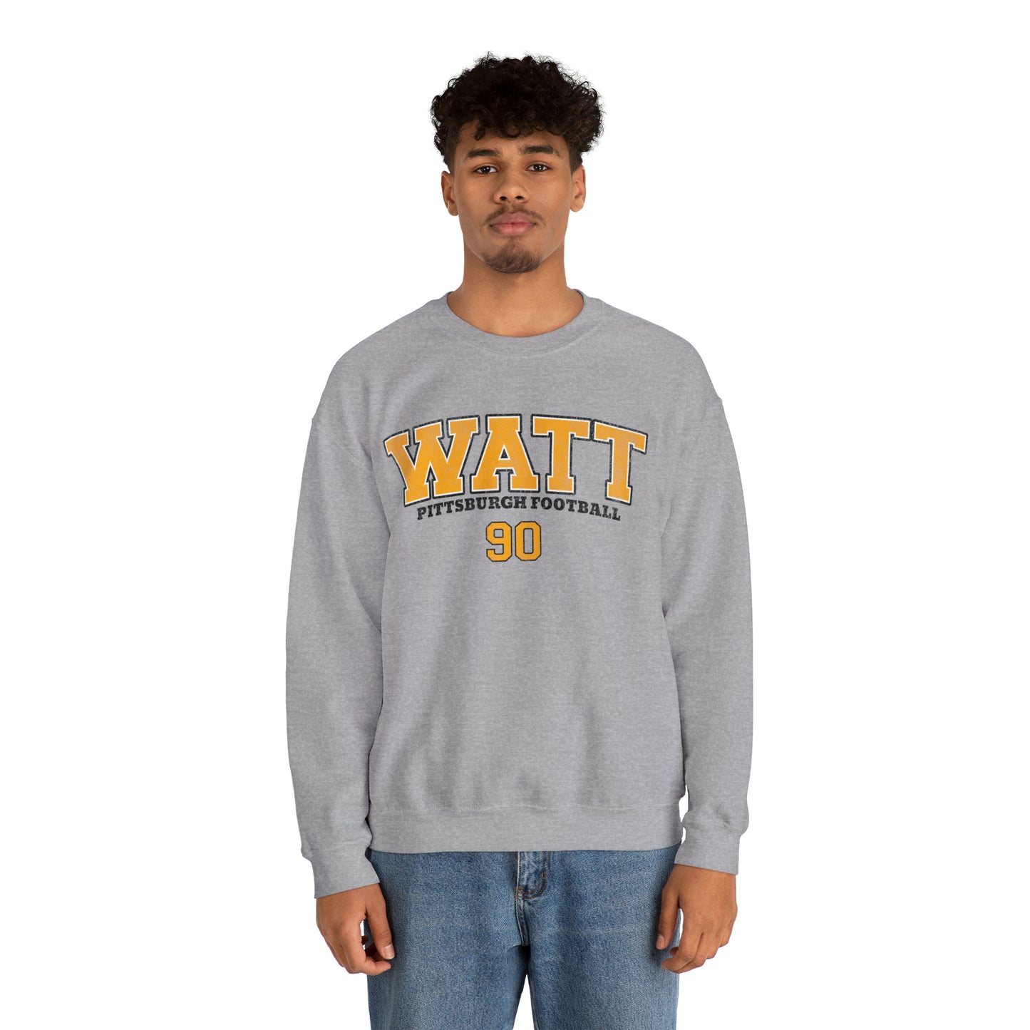 JJ Watt Pittsburgh Football Sweatshirt, JJ Watt Shirt, Pittsburgh Crewneck, Pittsburgh Sweatshirt, Pittsburgh Football Sweater - Happy Place Studio