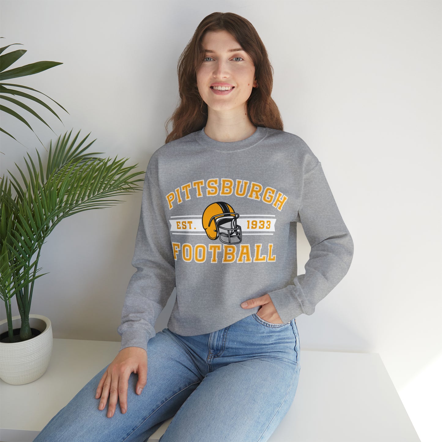 Pittsburgh Football Sweatshirt - Happy Place Studio