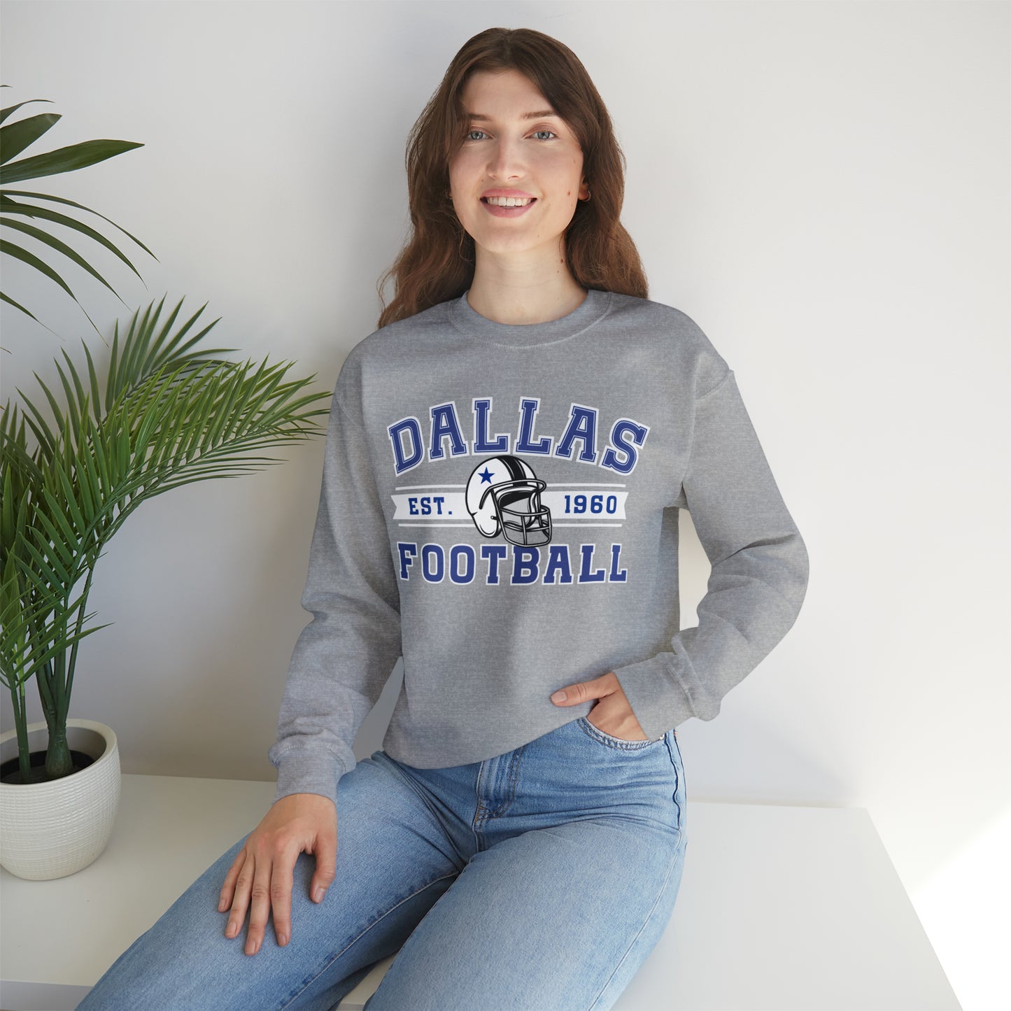 Dallas Football Sweatshirt - Happy Place Studio