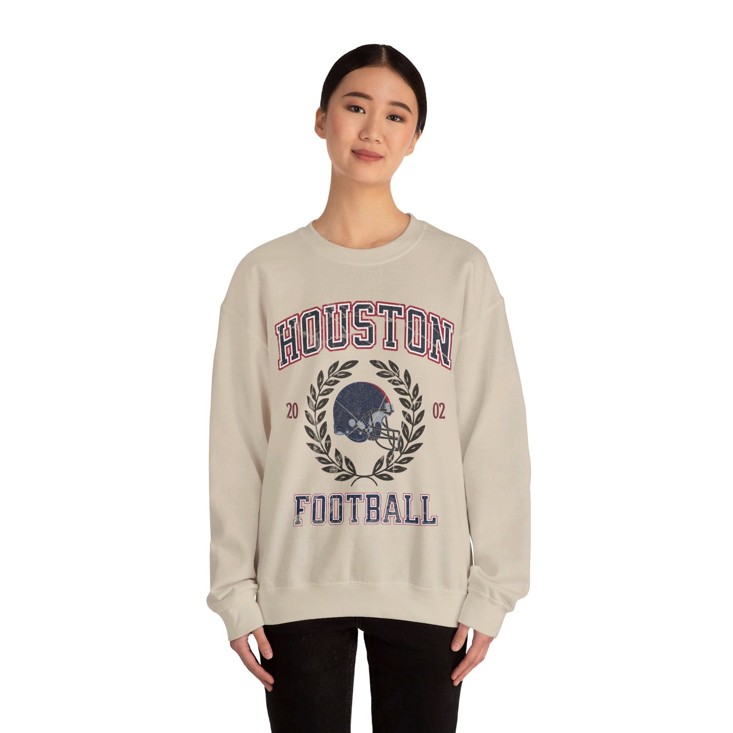 Vintage Houston Sweatshirt, Houston Football Sweatshirt, Texan Football Crewneck, Houston Football Shirt, Texan Football Crewneck Sweatshirt