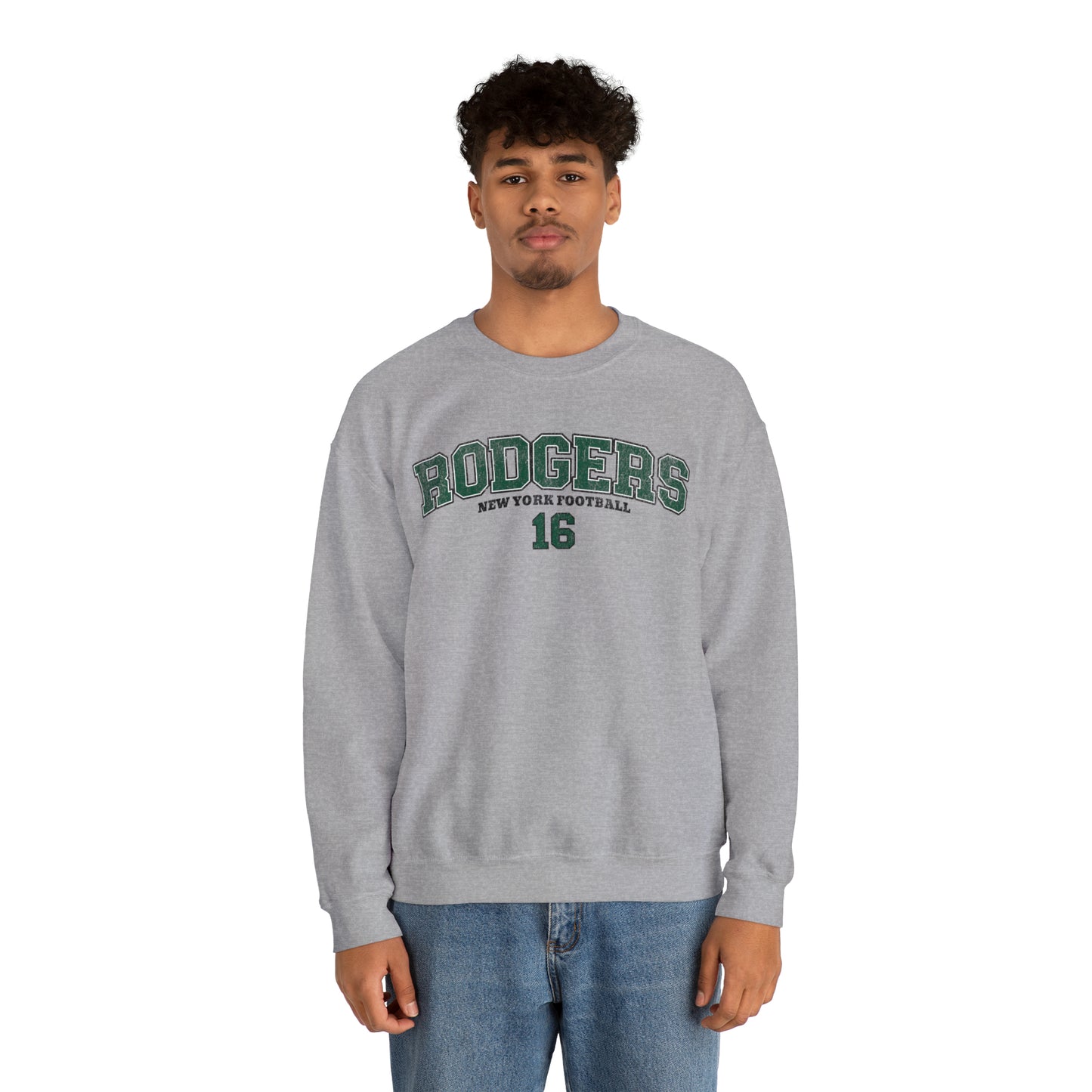 Aaron Rodgers Sweatshirt, Aaron Rodgers Jersey, New York Football Crewneck, Vintage Style Jets Sweatshirt, Aaron Rodgers shirt,Jets Crewneck - Happy Place Studio