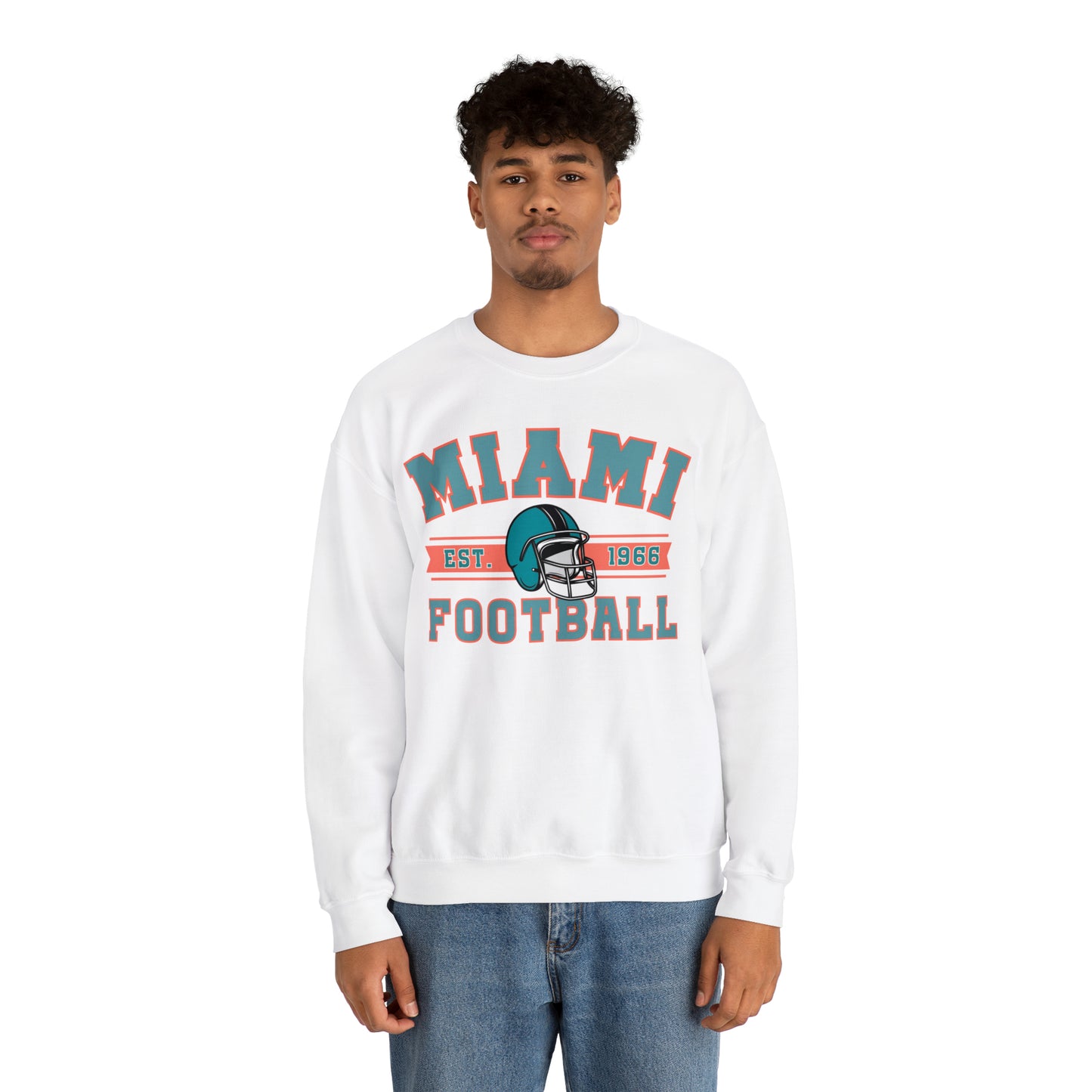 Miami Football Sweatshirt - Happy Place Studio
