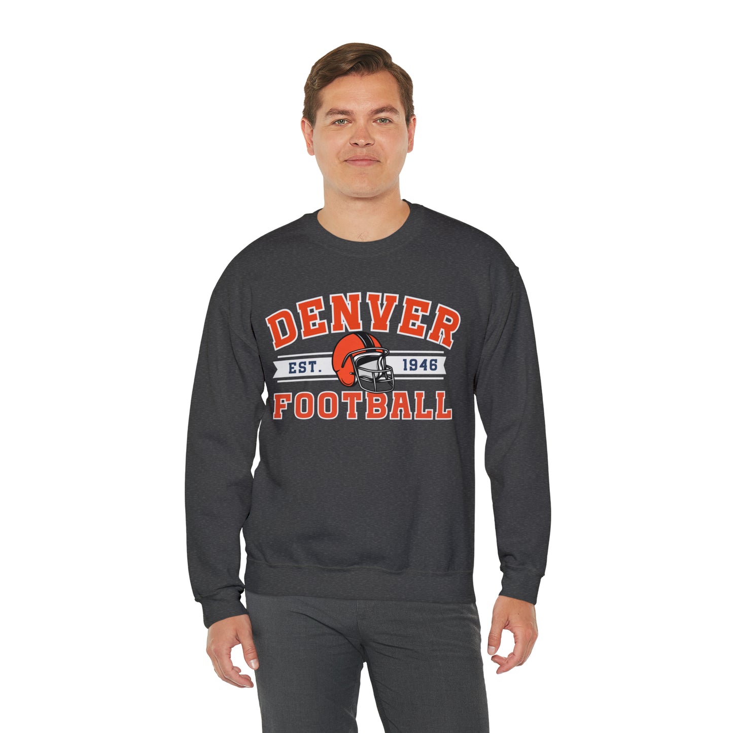 Vintage Denver Football Sweatshirt - Happy Place Studio