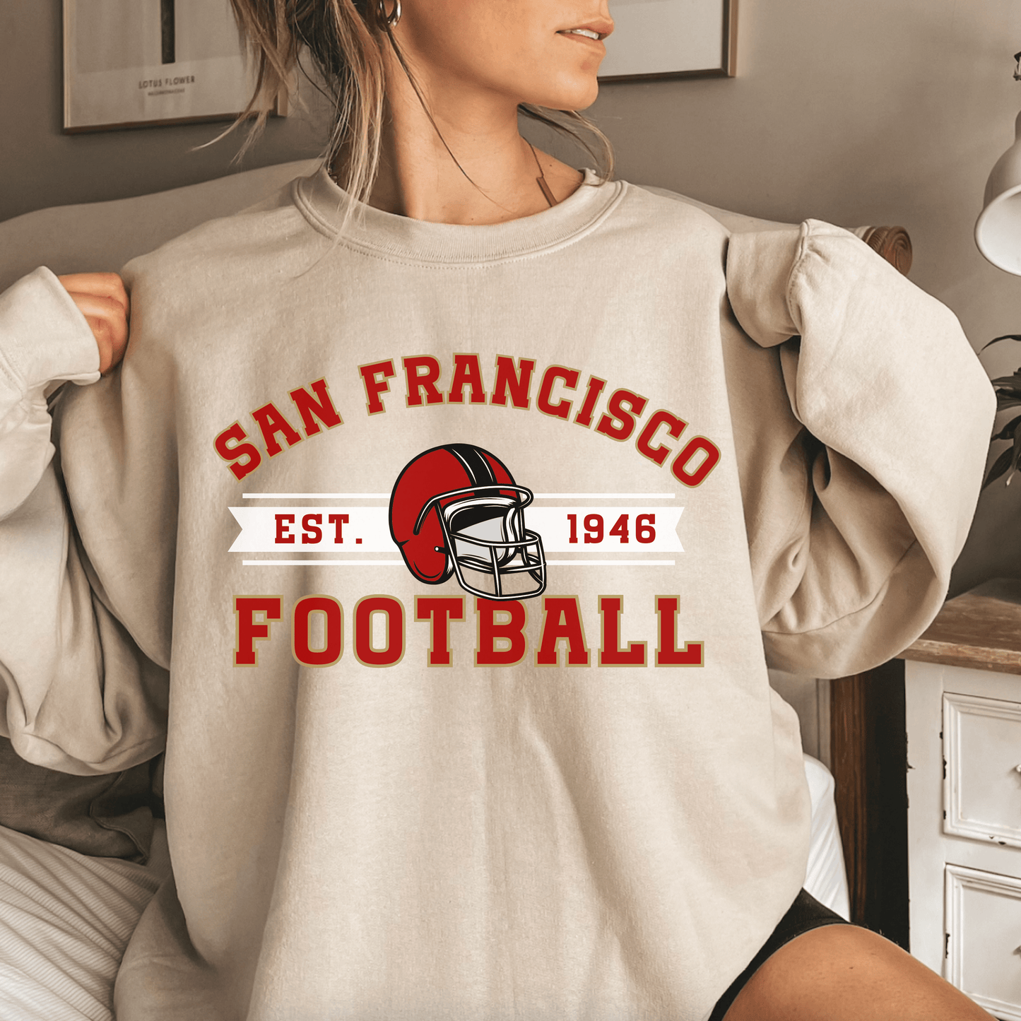 San Francisco Football Sweatshirt - Happy Place Studio