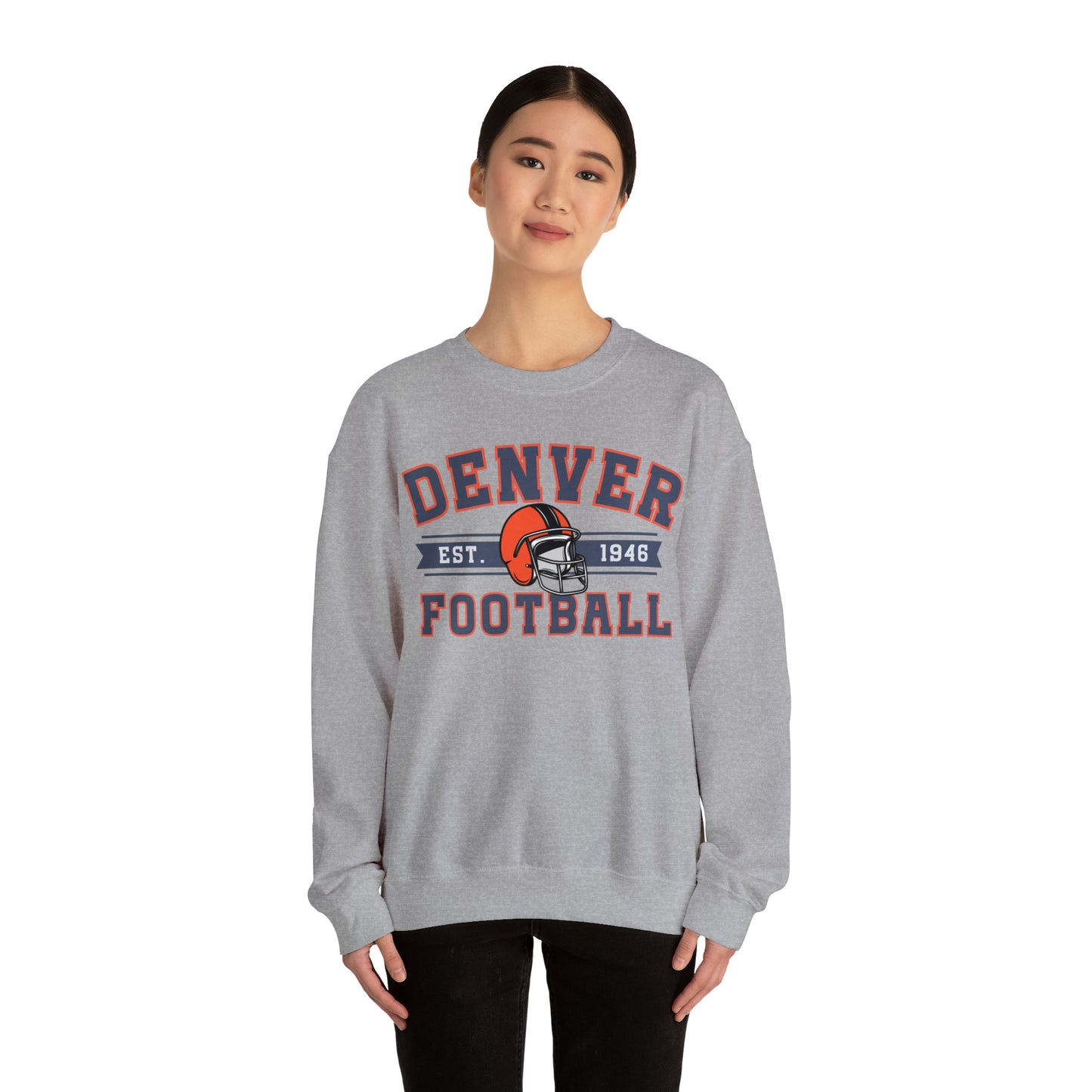 Vintage Denver Football Sweatshirt - Happy Place Studio