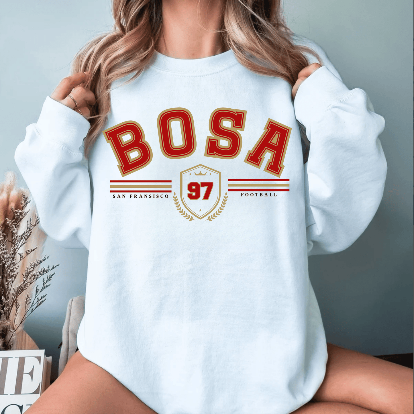Nick Bosa Sweatshirt - Happy Place Studio