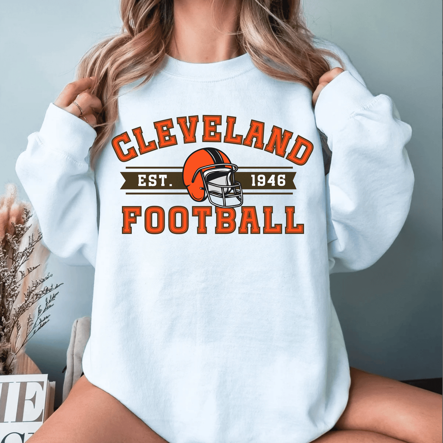 Cleveland Football Sweatshirt - Happy Place Studio