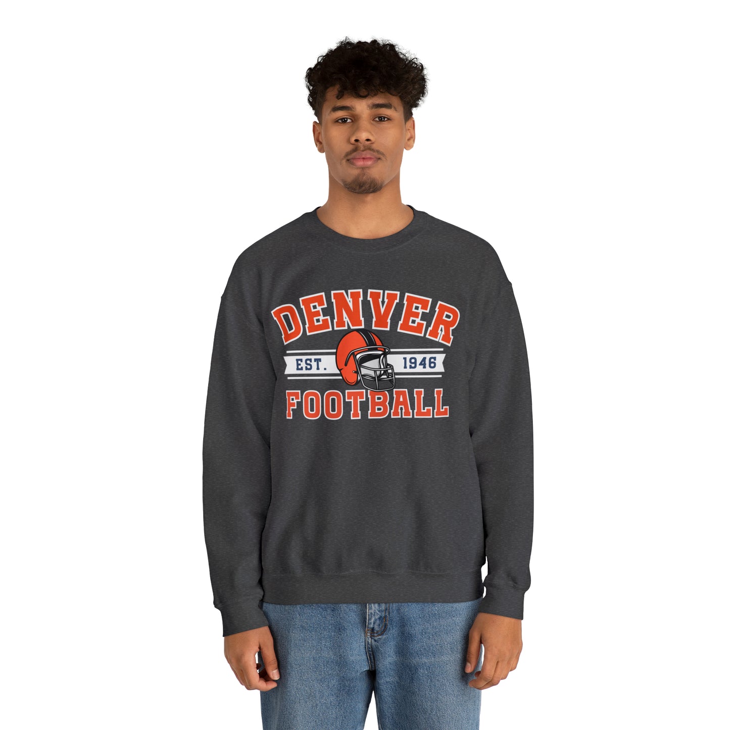 Vintage Denver Football Sweatshirt - Happy Place Studio
