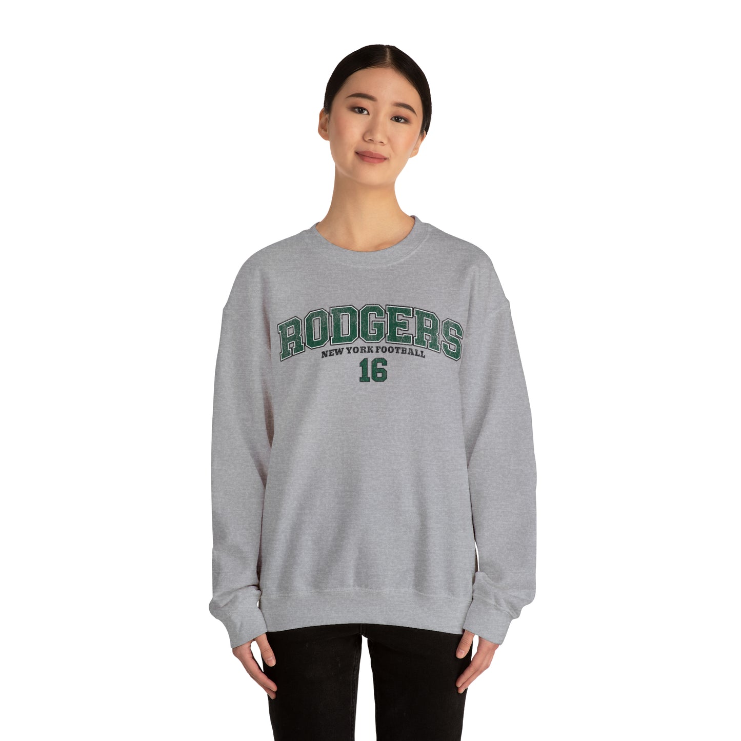Aaron Rodgers Sweatshirt, Aaron Rodgers Jersey, New York Football Crewneck, Vintage Style Jets Sweatshirt, Aaron Rodgers shirt,Jets Crewneck - Happy Place Studio