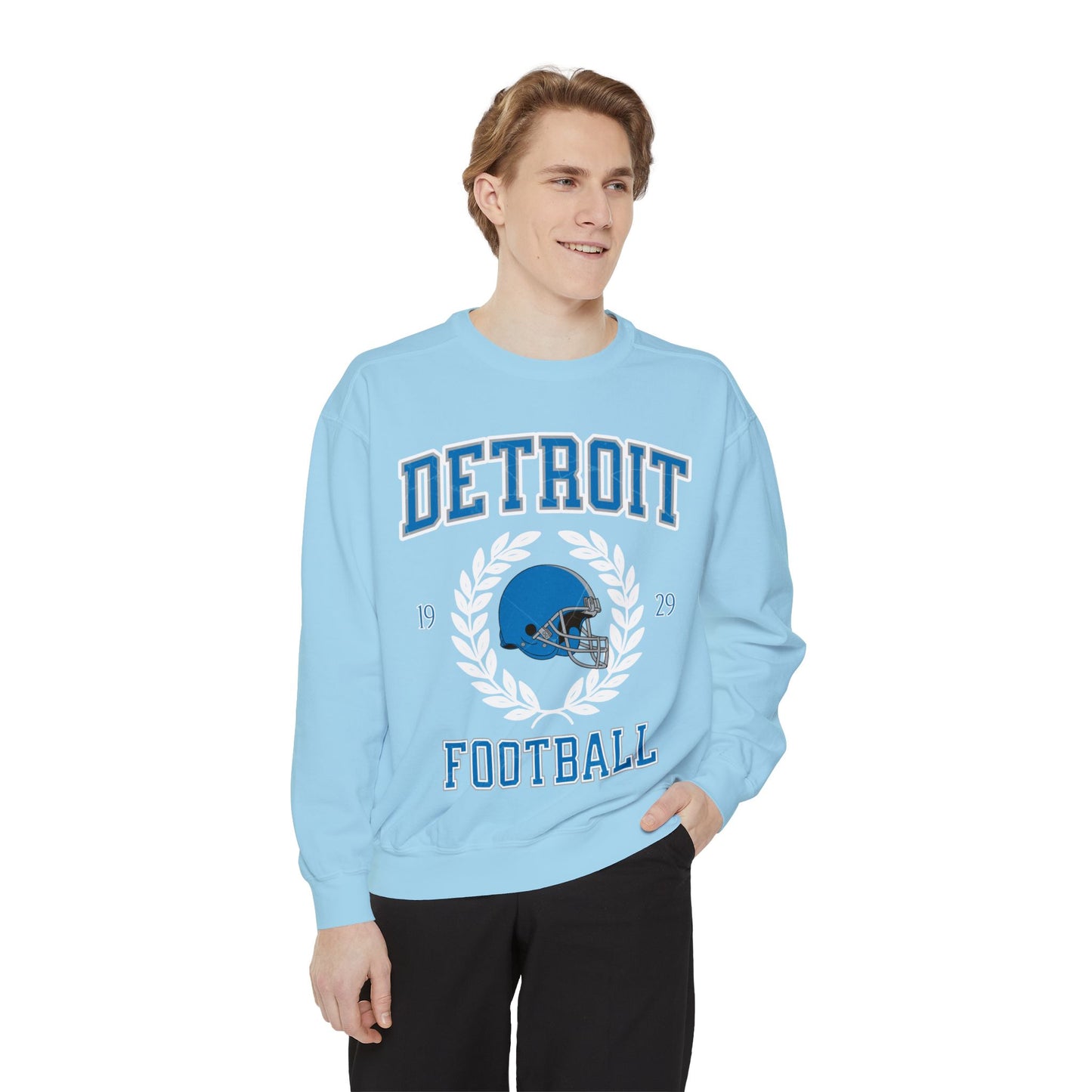 Comfort Colors Detroit Football Sweatshirt