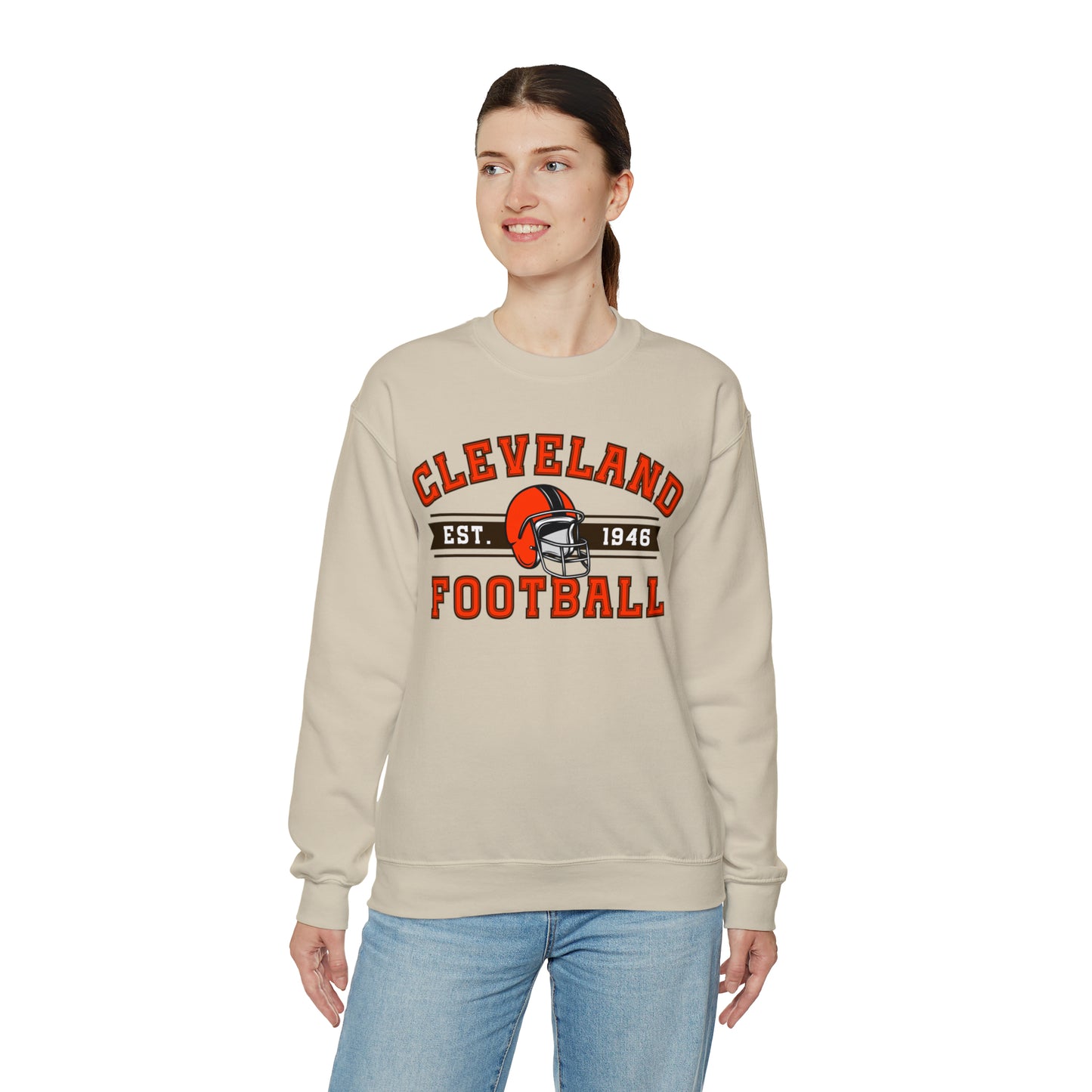 Cleveland Football Sweatshirt - Happy Place Studio