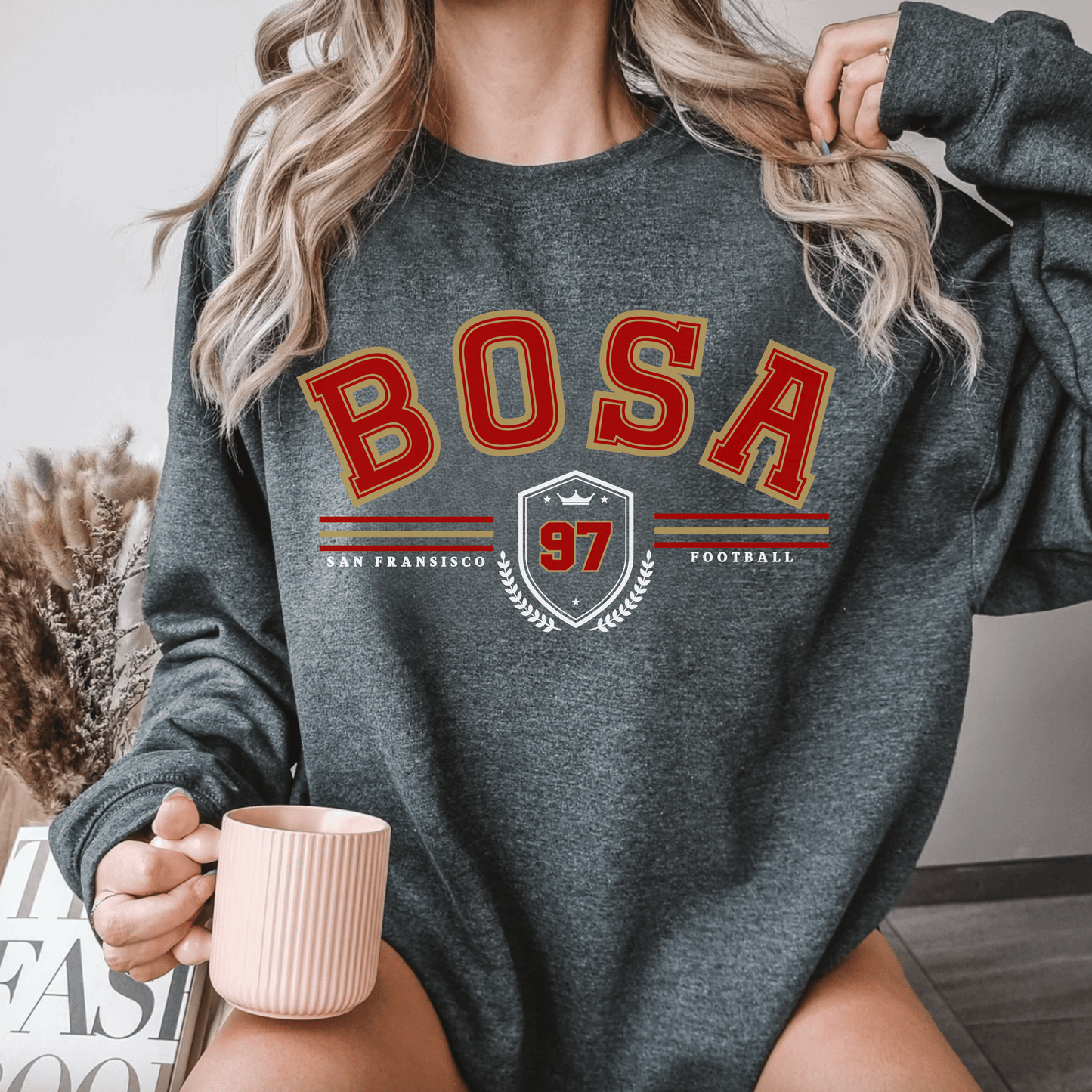 Nick Bosa Sweatshirt - Happy Place Studio