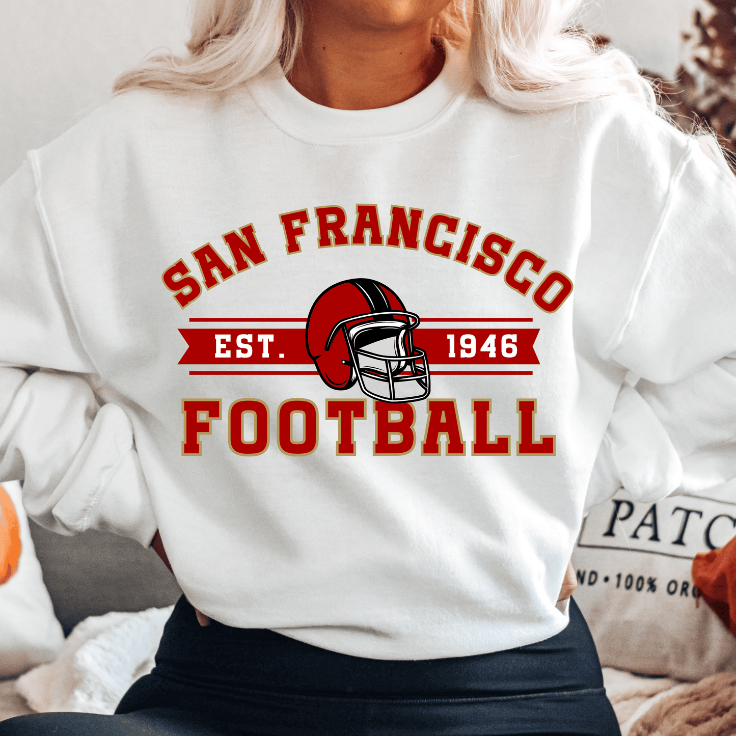 San Francisco Football Sweatshirt - Happy Place Studio