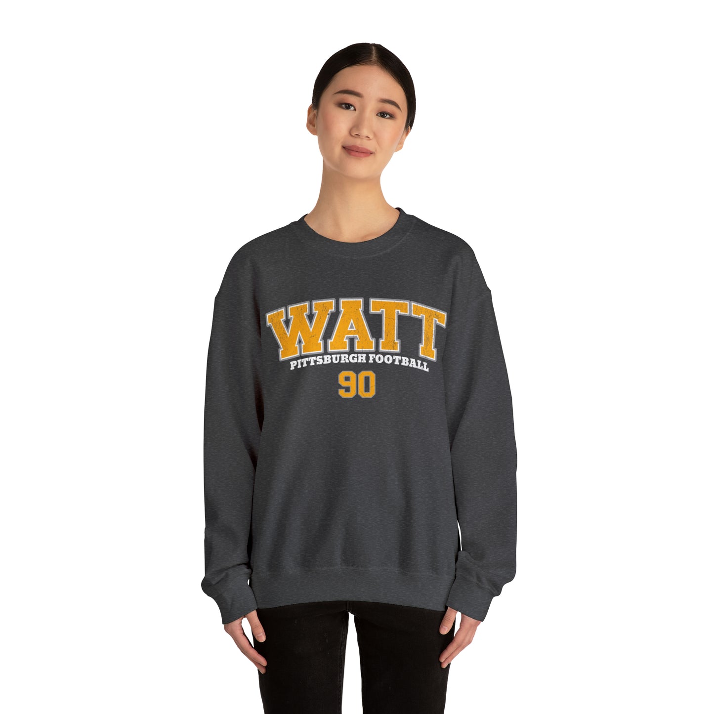 JJ Watt Pittsburgh Football Sweatshirt, JJ Watt Shirt, Pittsburgh Crewneck, Pittsburgh Sweatshirt, Pittsburgh Football Sweater - Happy Place Studio
