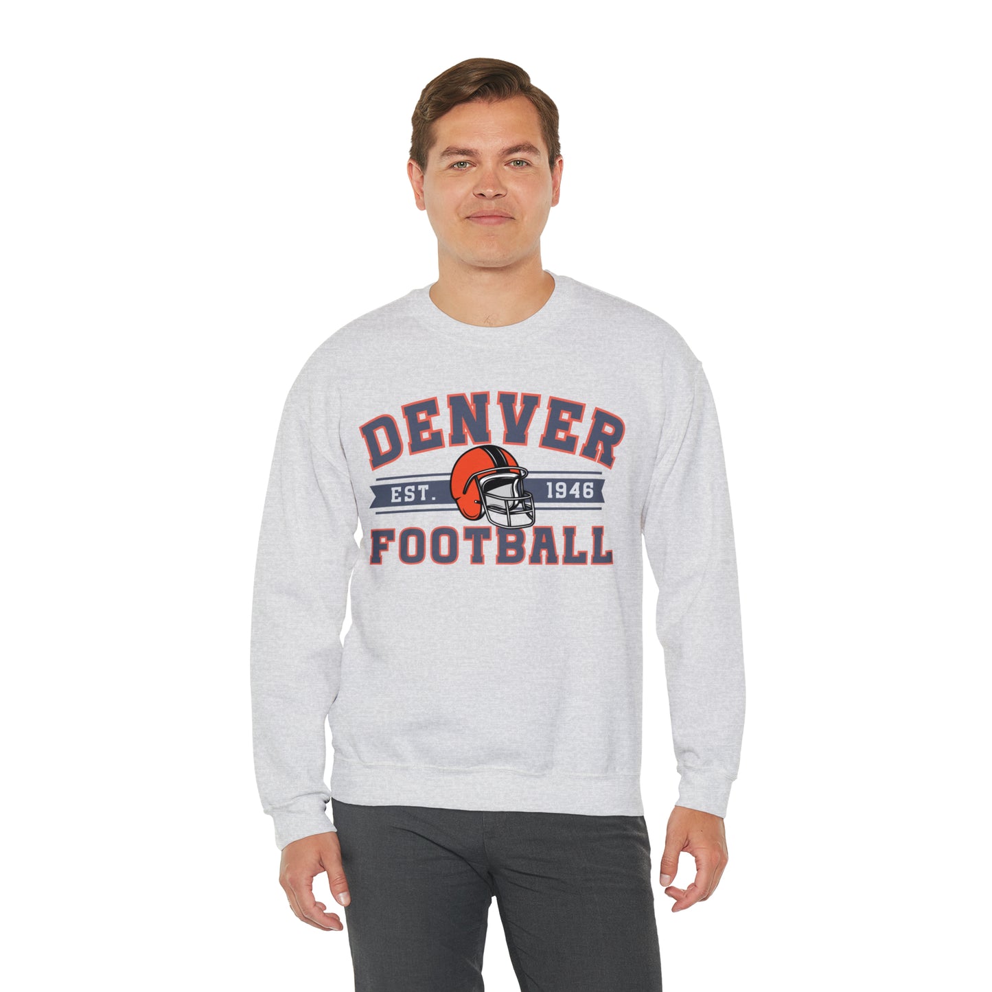 Vintage Denver Football Sweatshirt - Happy Place Studio