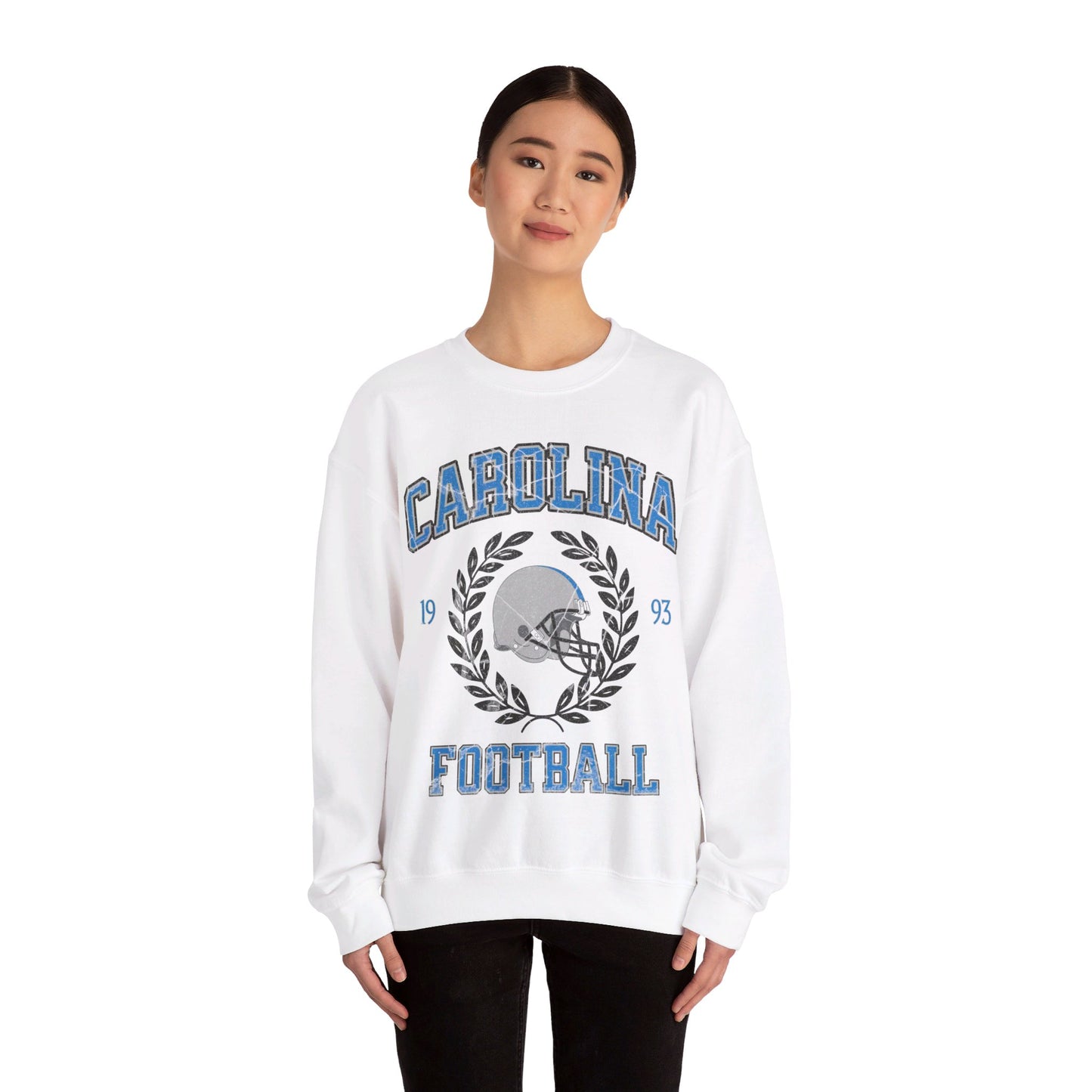 Carolina Football Sweatshirt, Vintage Panther Football Crewneck, Retro Carolina Football Shirt, Panther Football Gift, Carolina Sweatshirt