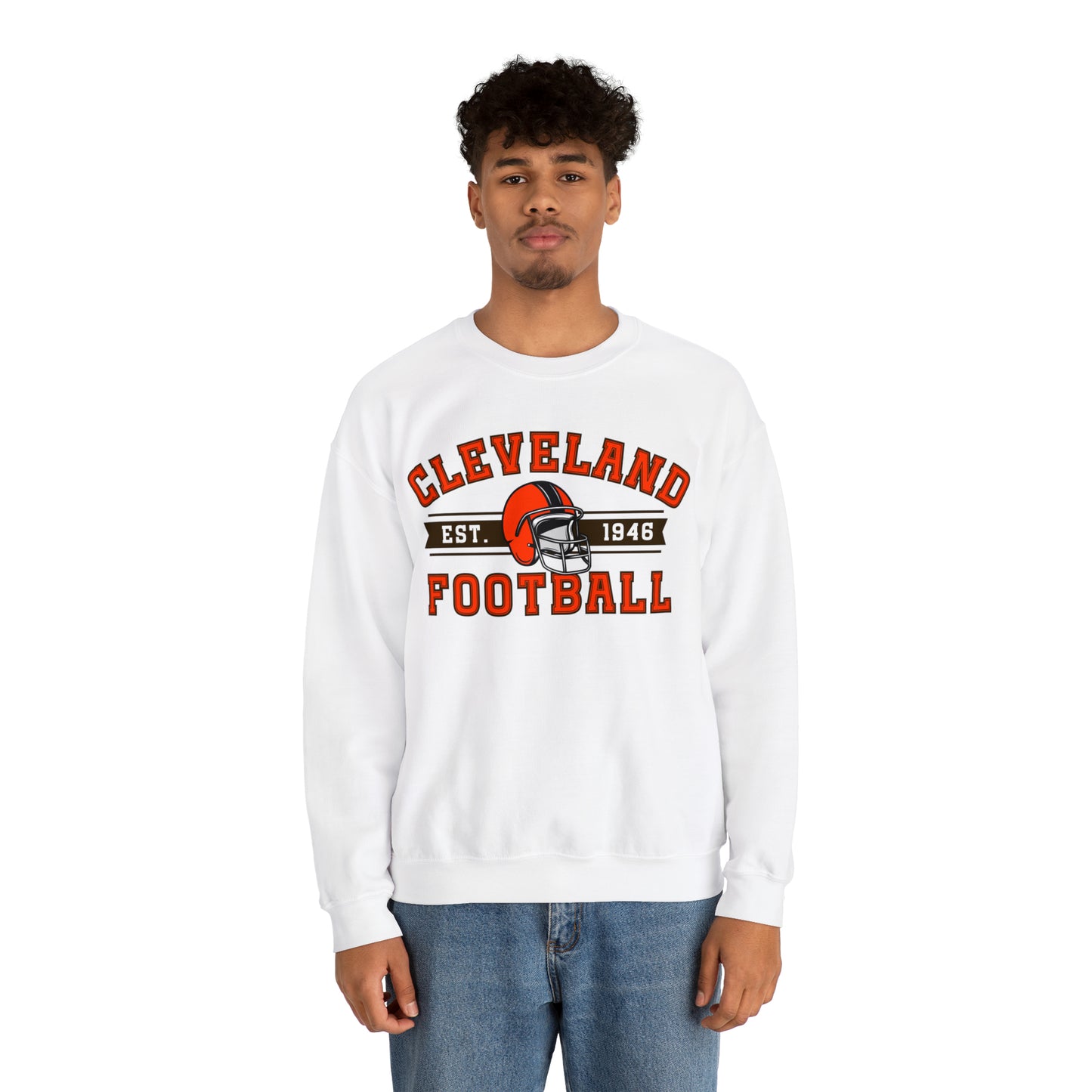 Cleveland Football Sweatshirt - Happy Place Studio