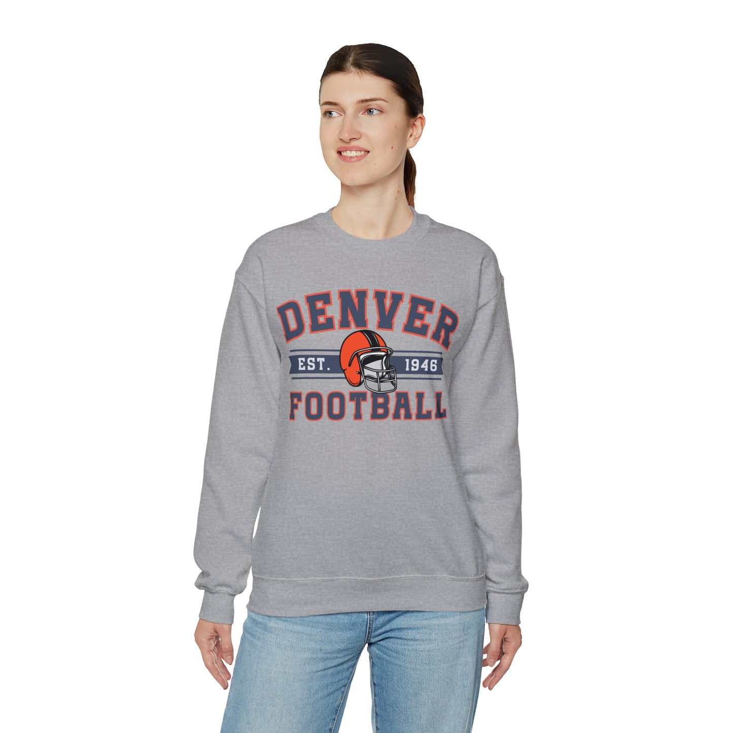 Vintage Denver Football Sweatshirt - Happy Place Studio