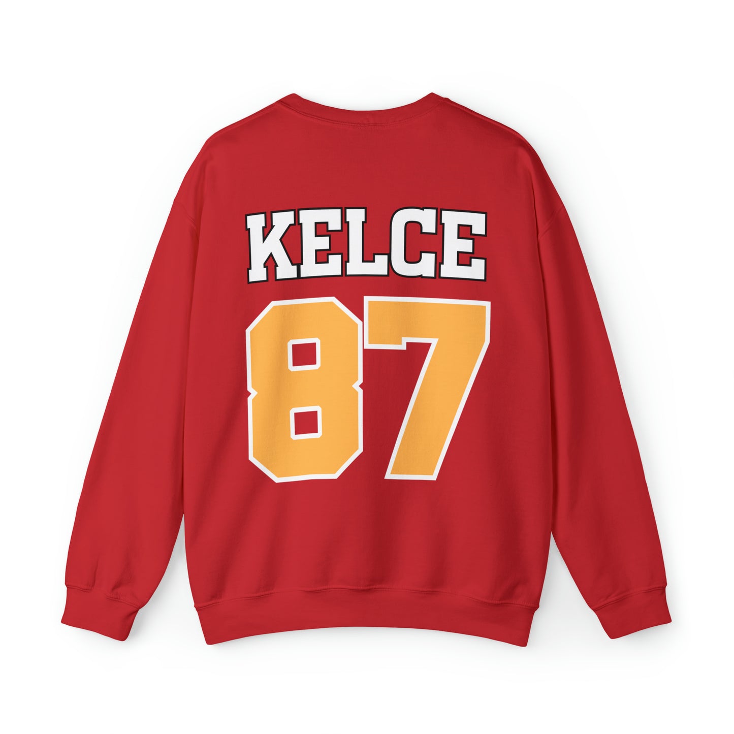 Only Here For Kelce Sweatshirt (FRONT AND BACK) - Happy Place Studio