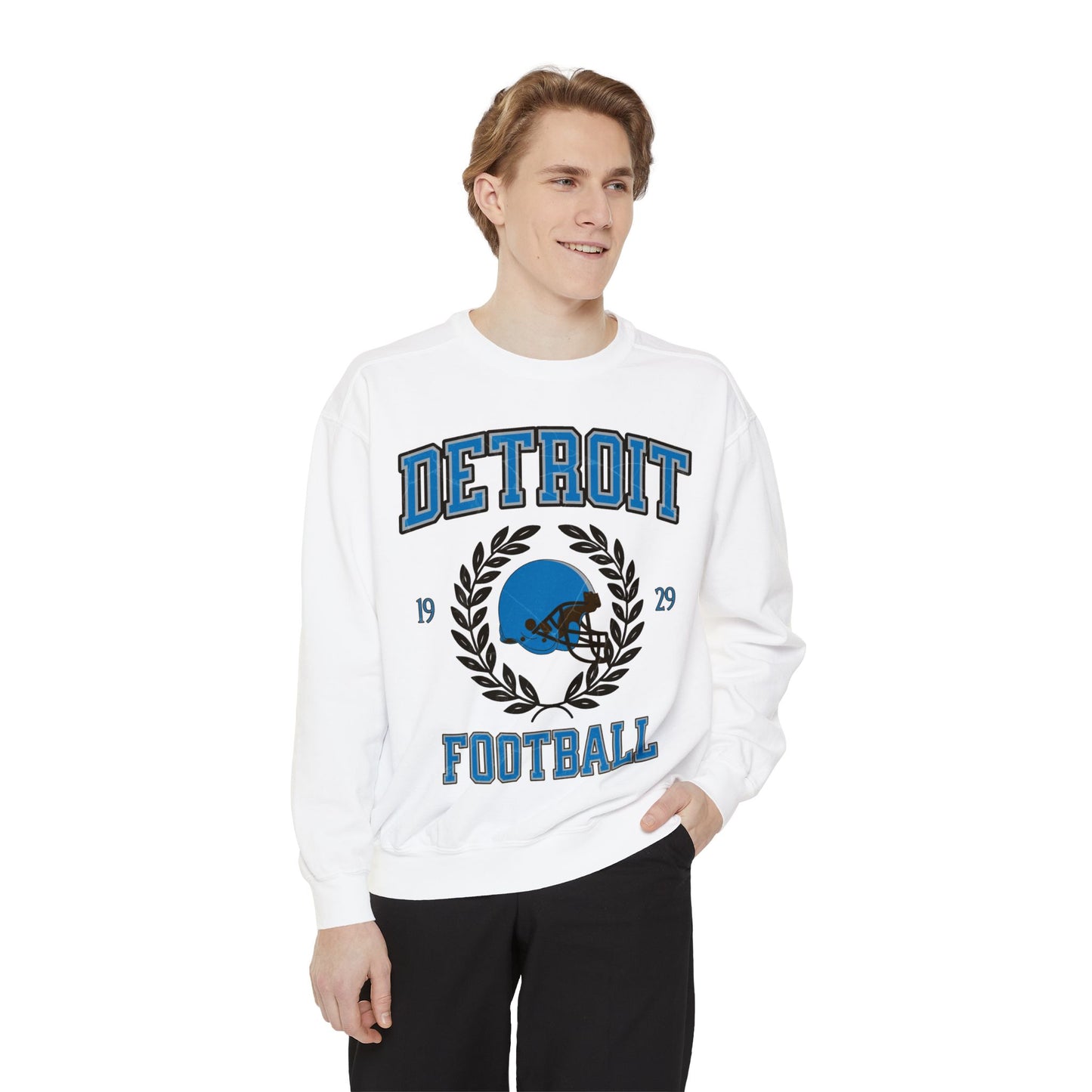 Comfort Colors Detroit Football Sweatshirt
