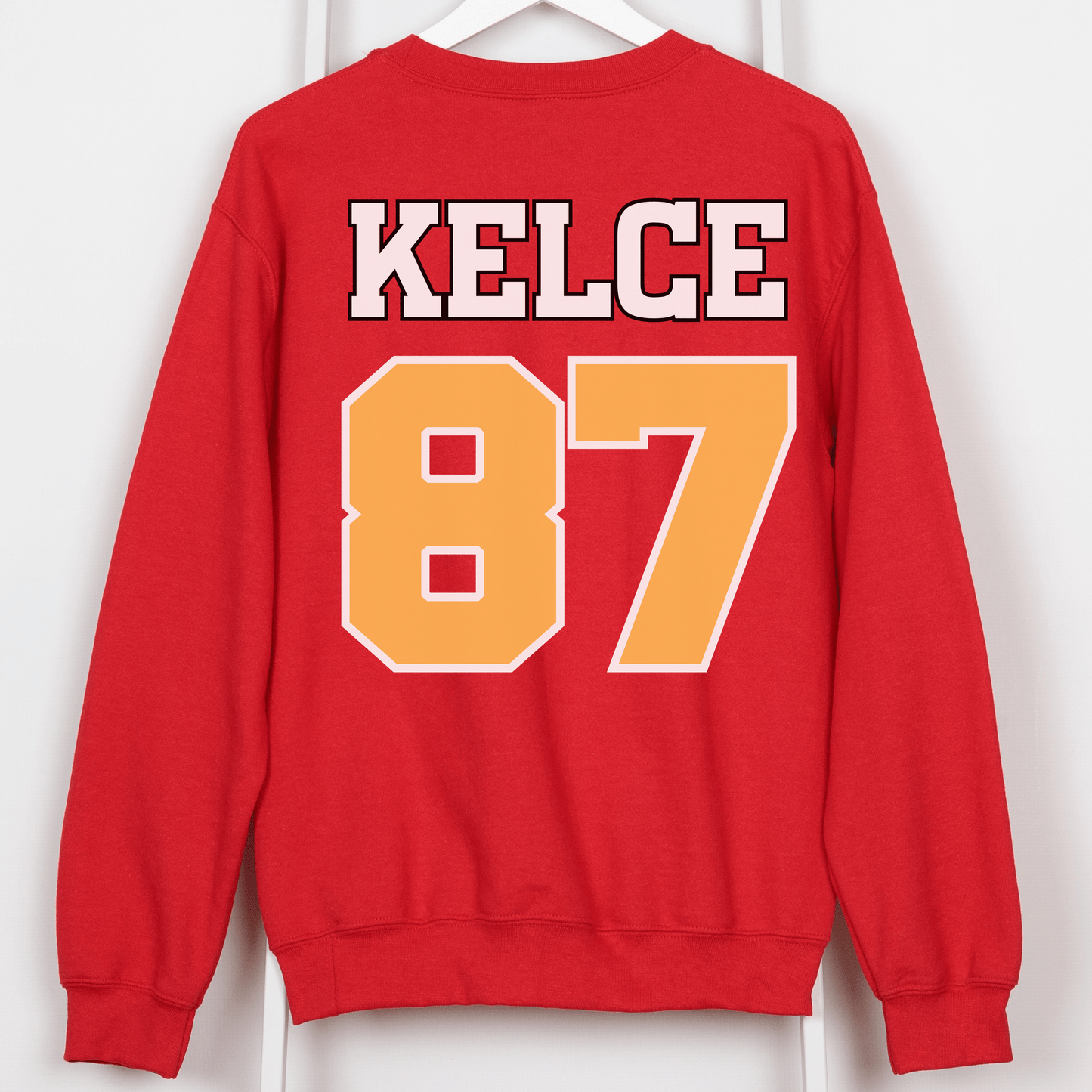 Only Here For Kelce Sweatshirt (FRONT AND BACK) - Happy Place Studio