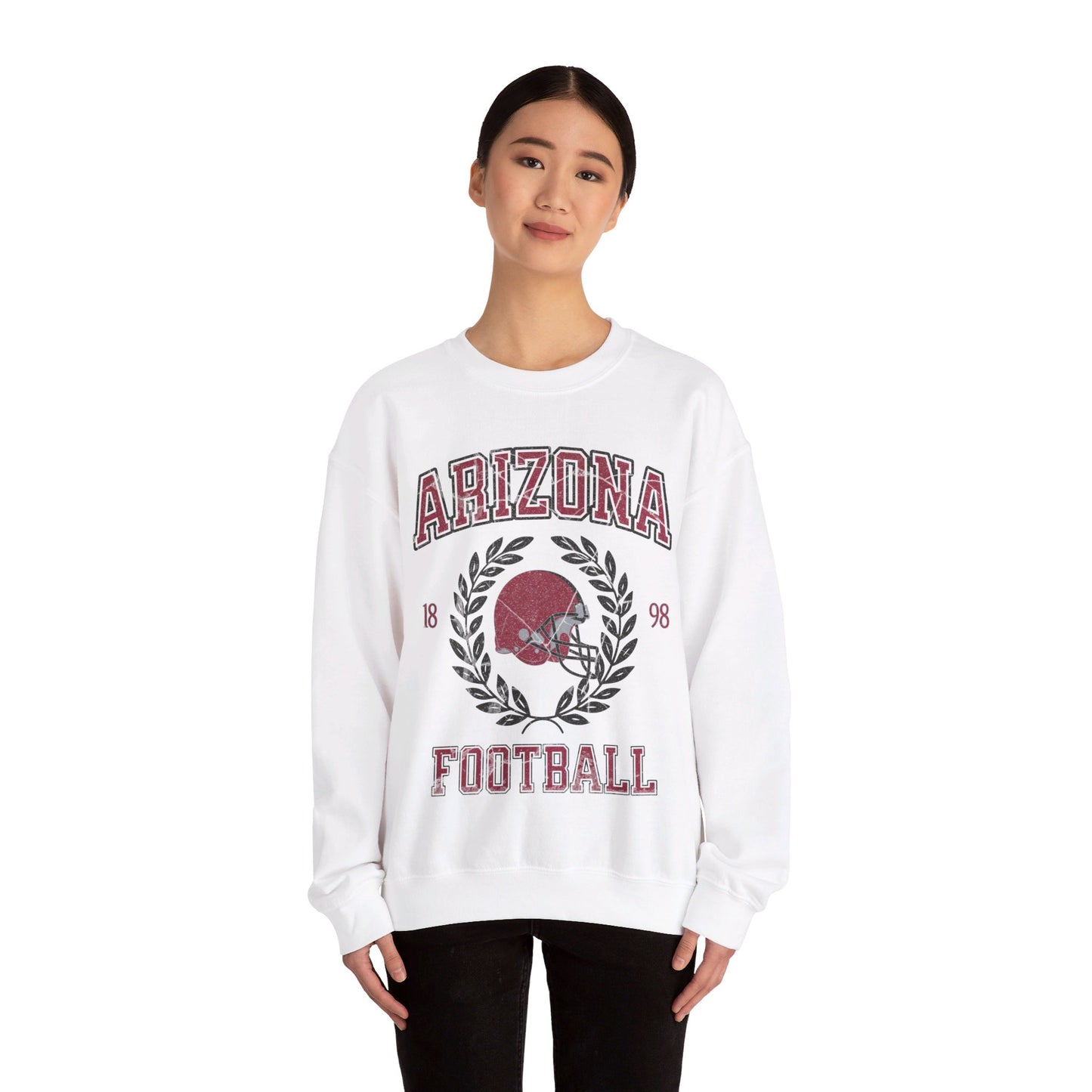 Arizona Football Sweatshirt, Vintage Arizona Football Crewneck, Retro Cardinal Football Shirt, Cardinal Football Gift, Cardinal Sweatshirt