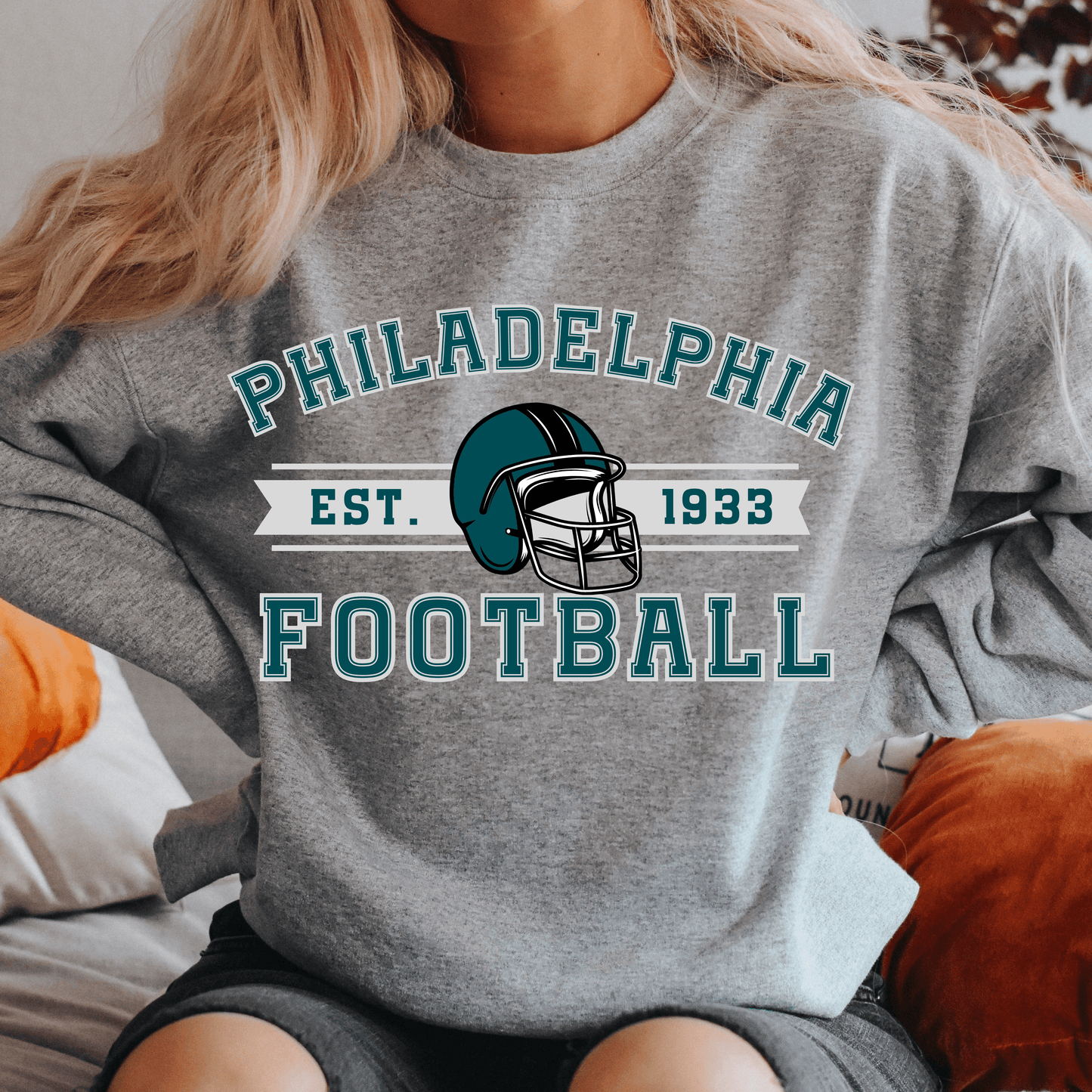 Philadelphia Football Sweatshirt - Happy Place Studio