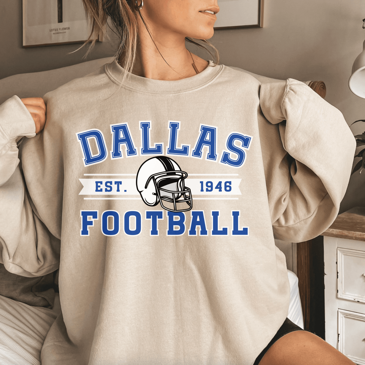 Dallas Football Sweatshirt - Happy Place Studio