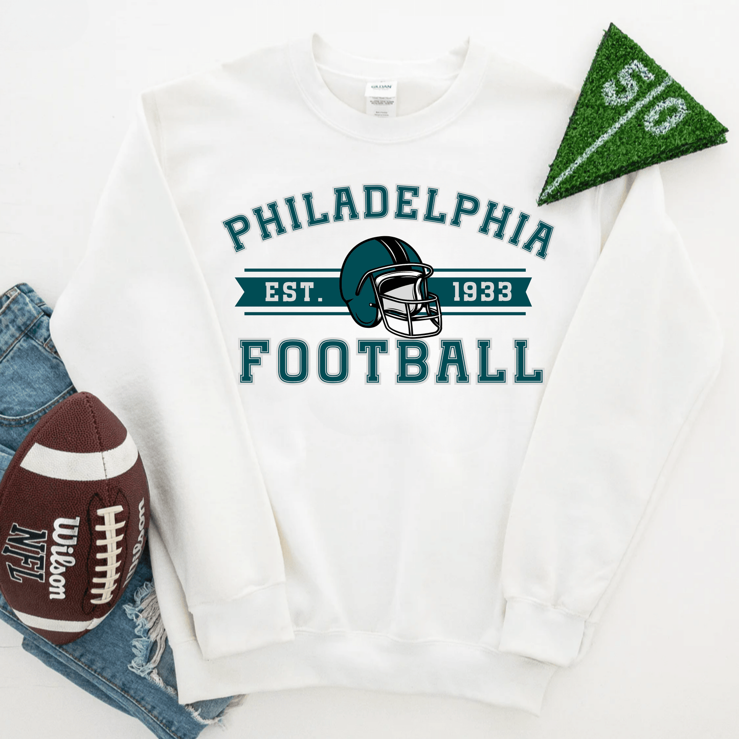 Philadelphia Football Sweatshirt - Happy Place Studio
