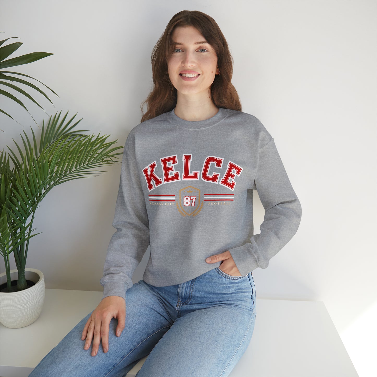 Travis Kelce Varsity Sweatshirt - Happy Place Studio