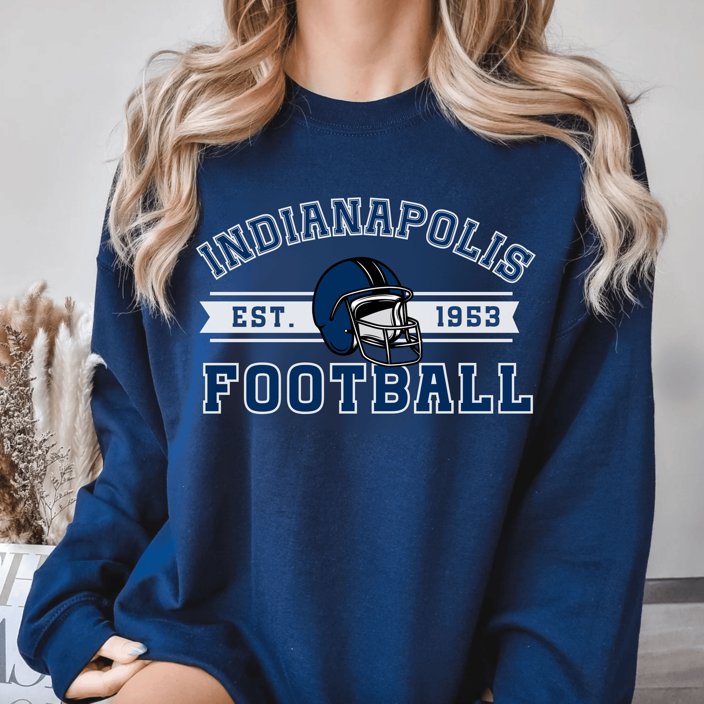 Indianapolis Football Sweatshirt - Happy Place Studio