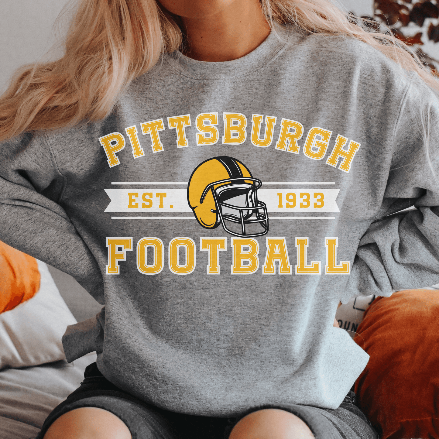 Pittsburgh Football Sweatshirt - Happy Place Studio