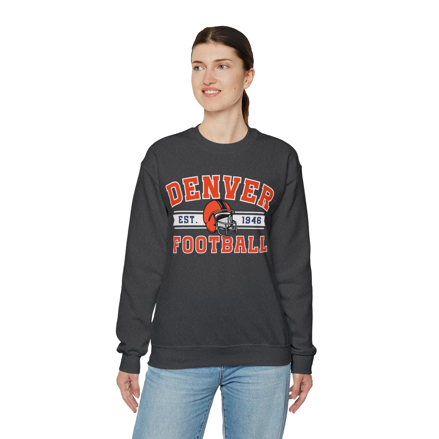 Vintage Denver Football Sweatshirt - Happy Place Studio