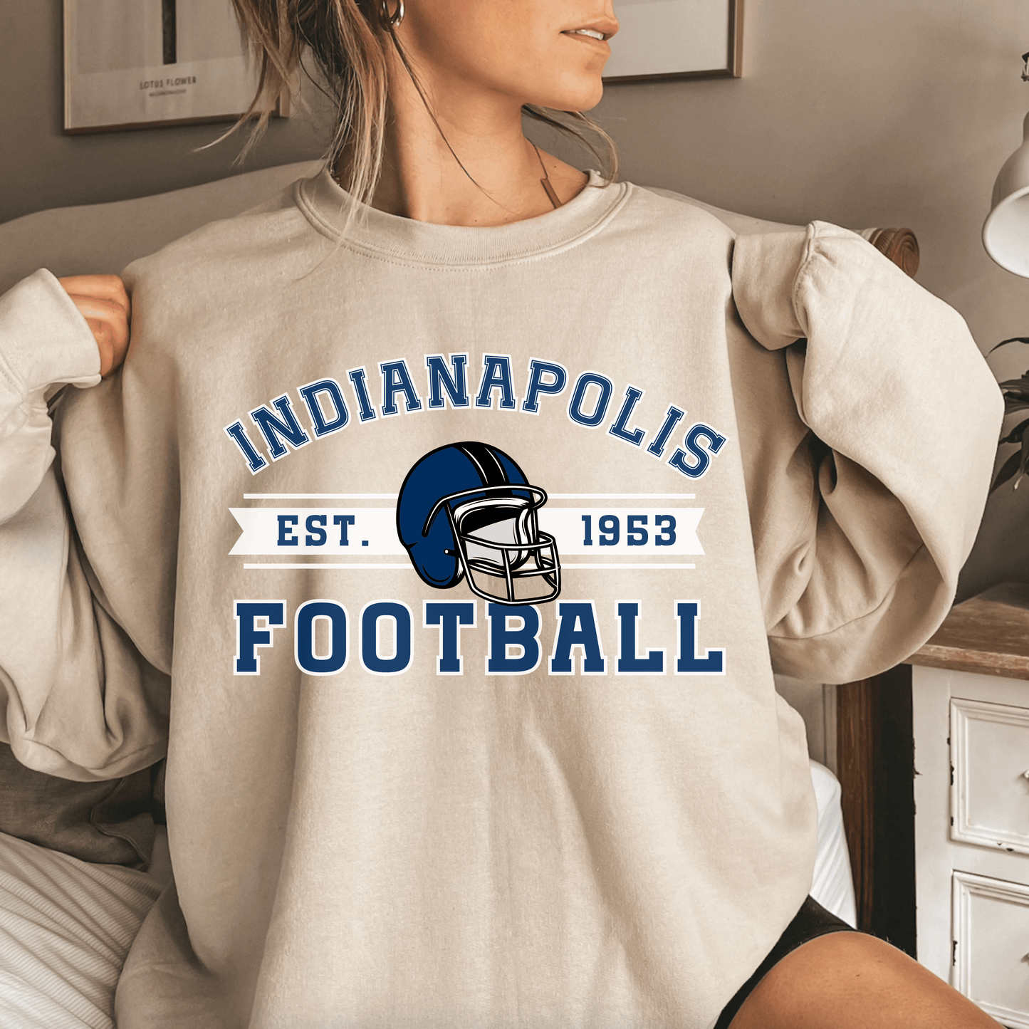 Indianapolis Football Sweatshirt - Happy Place Studio